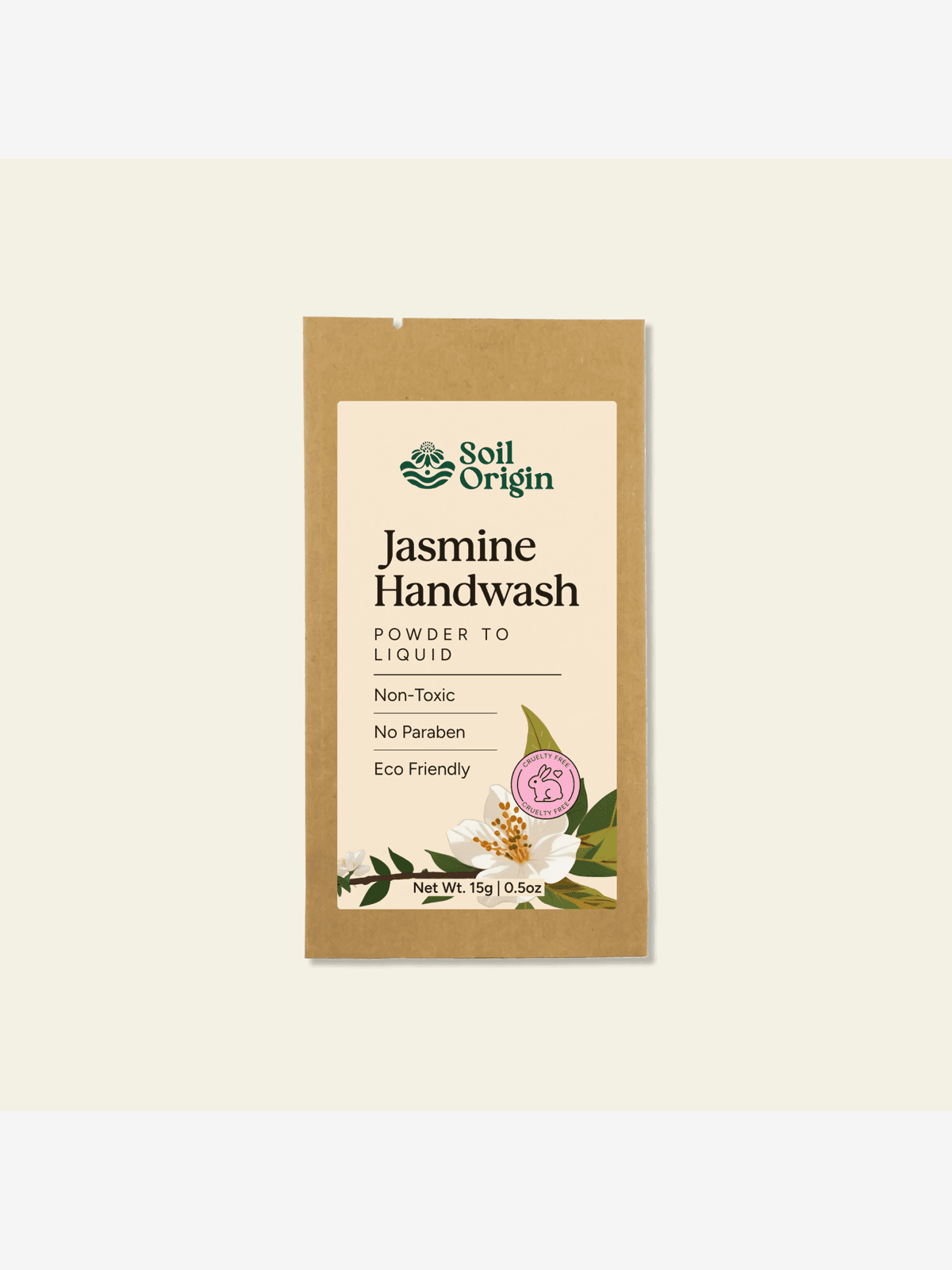 Powder To Liquid Handwash | Jashmine Fragrance | Toxic-Free | Natural (Makes 250 Ml)