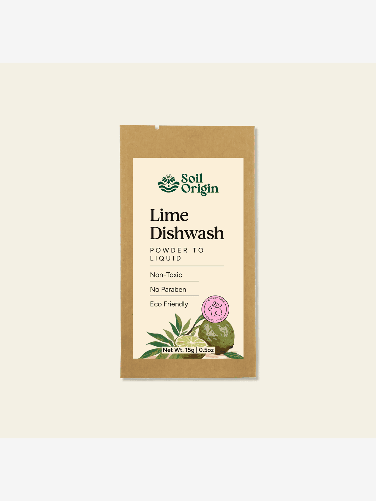 Powder to Liquid Dishwash | Lime Fragnace | Toxic-Free| Deep Cleaning (Makes 250 Ml)