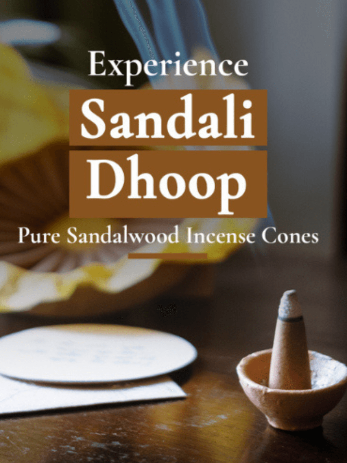 Sandali Dhoop - Pure Sandalwood Incense Cones