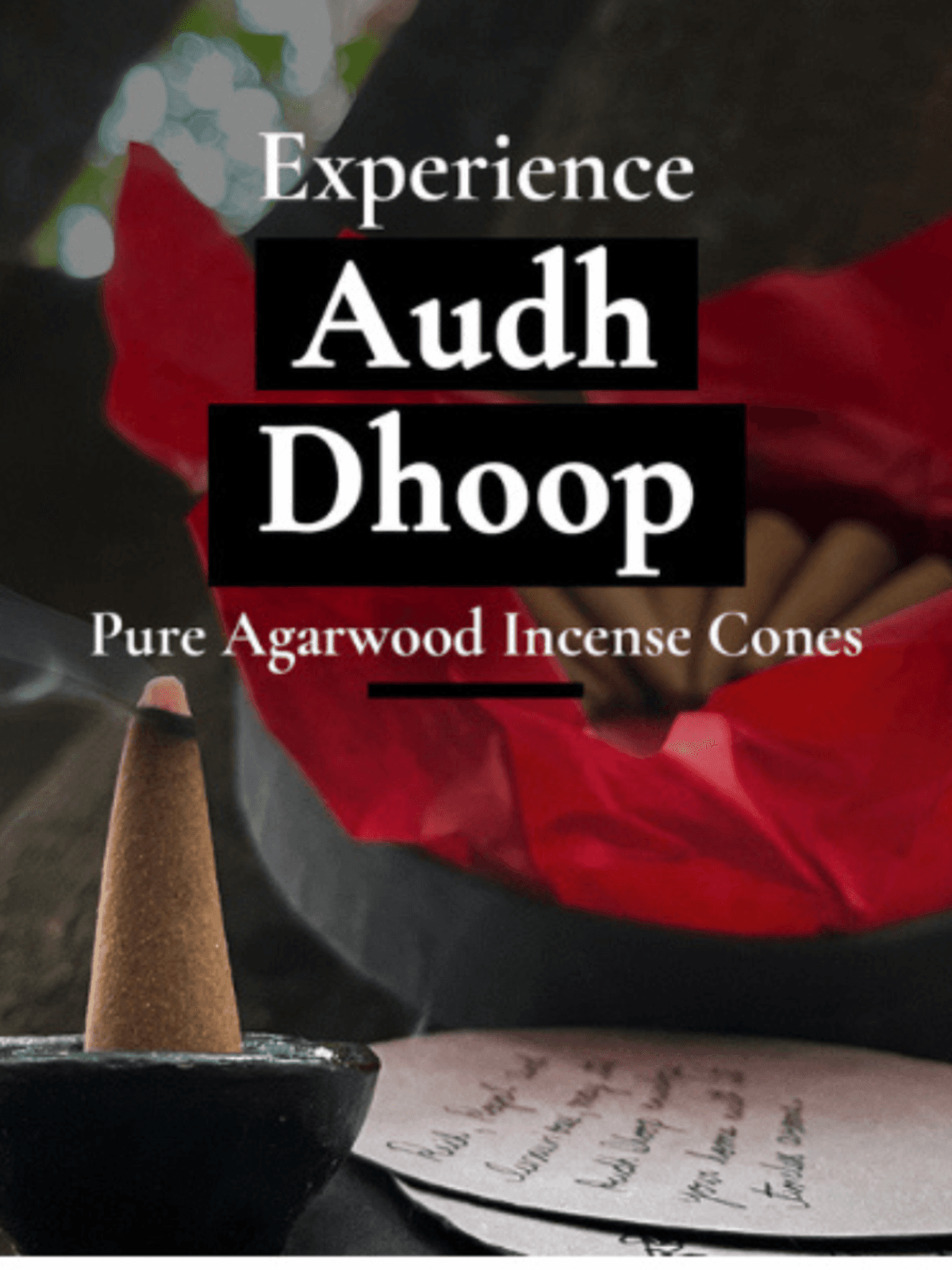 Audh Dhoop - Pure Agarwood Incense Cones