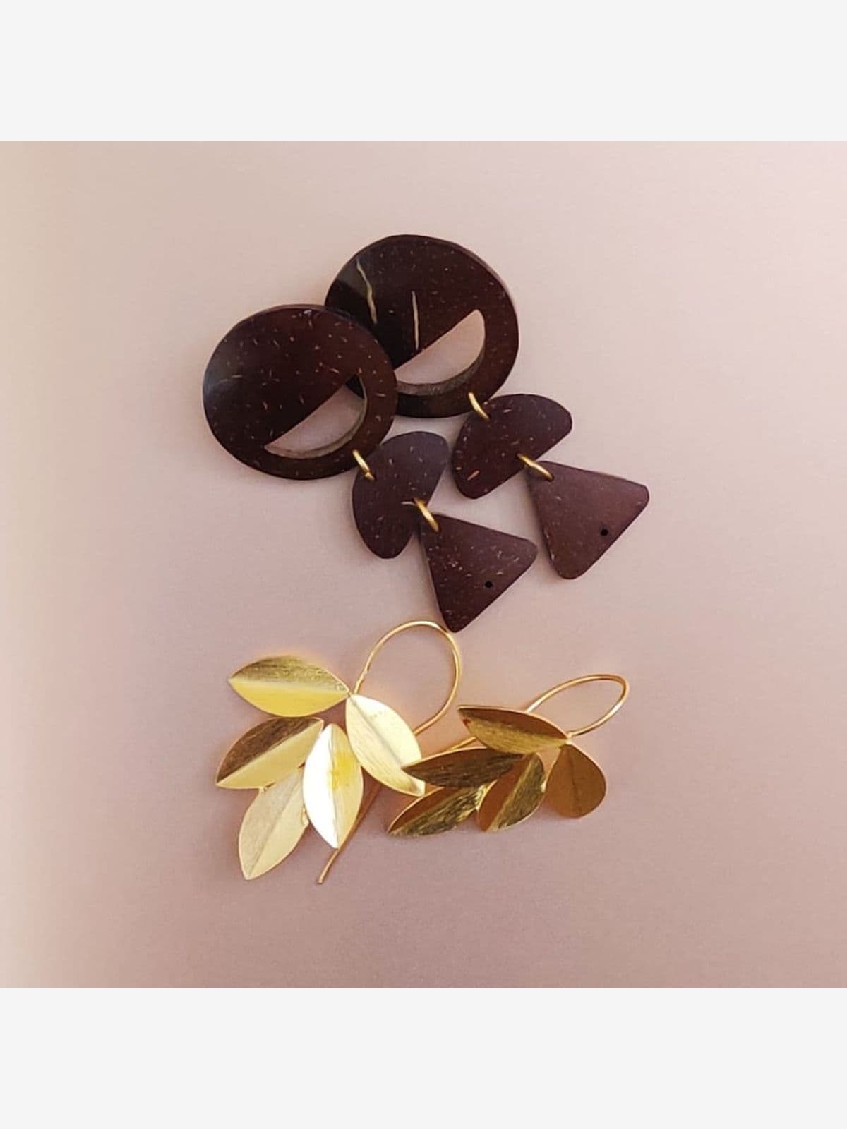 Earrings Set - Coconut Leaves