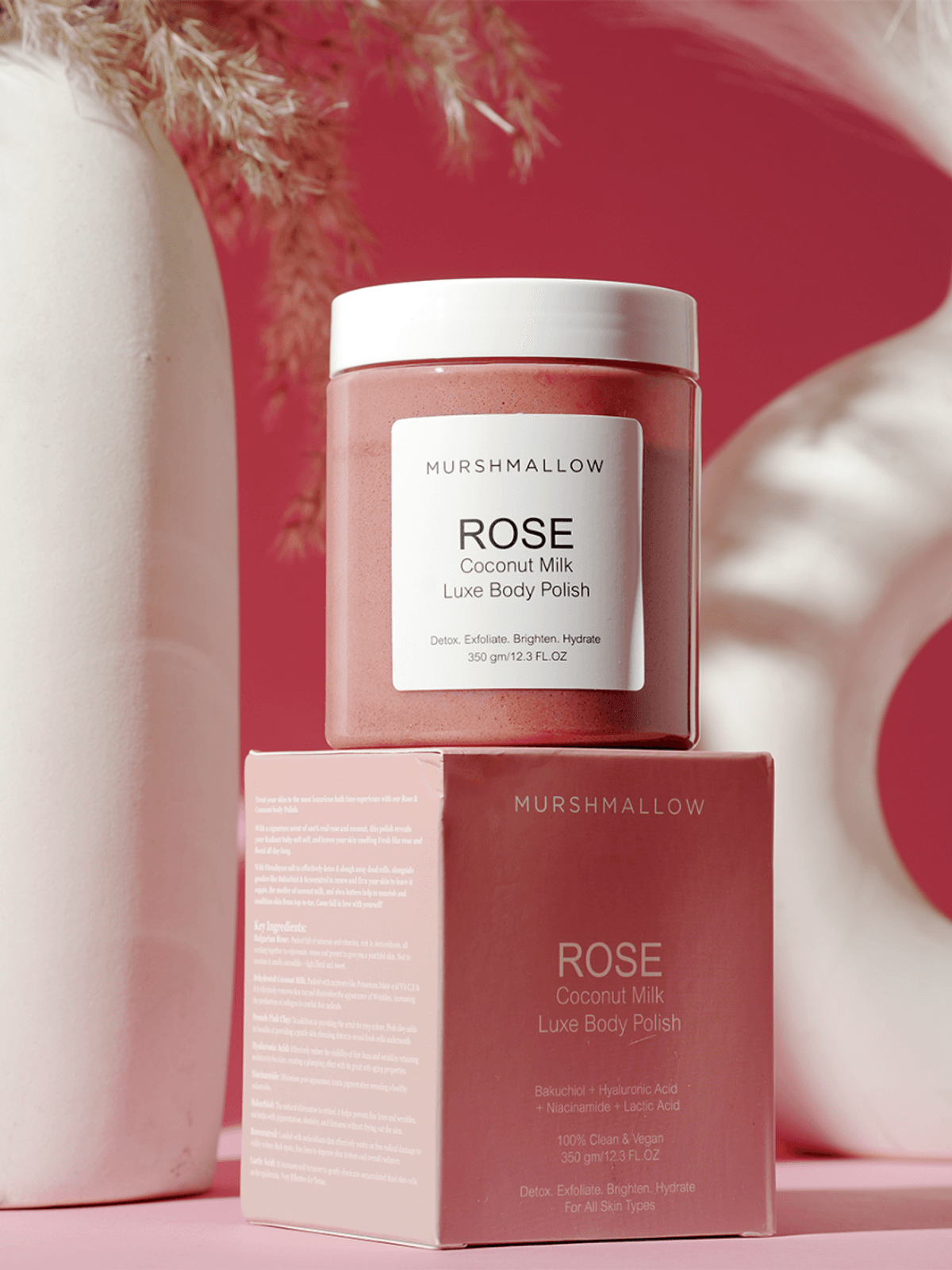 Rose and Coconut Milk Body Polish