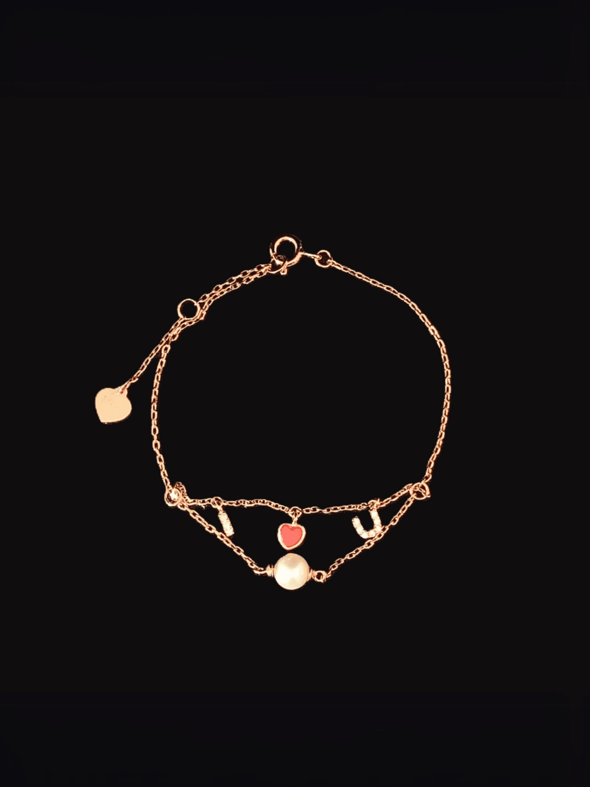 Double Layered I Love You Bracelet