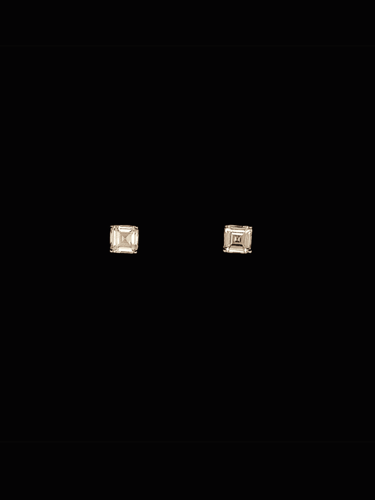 Baguette Square Stud Earrings