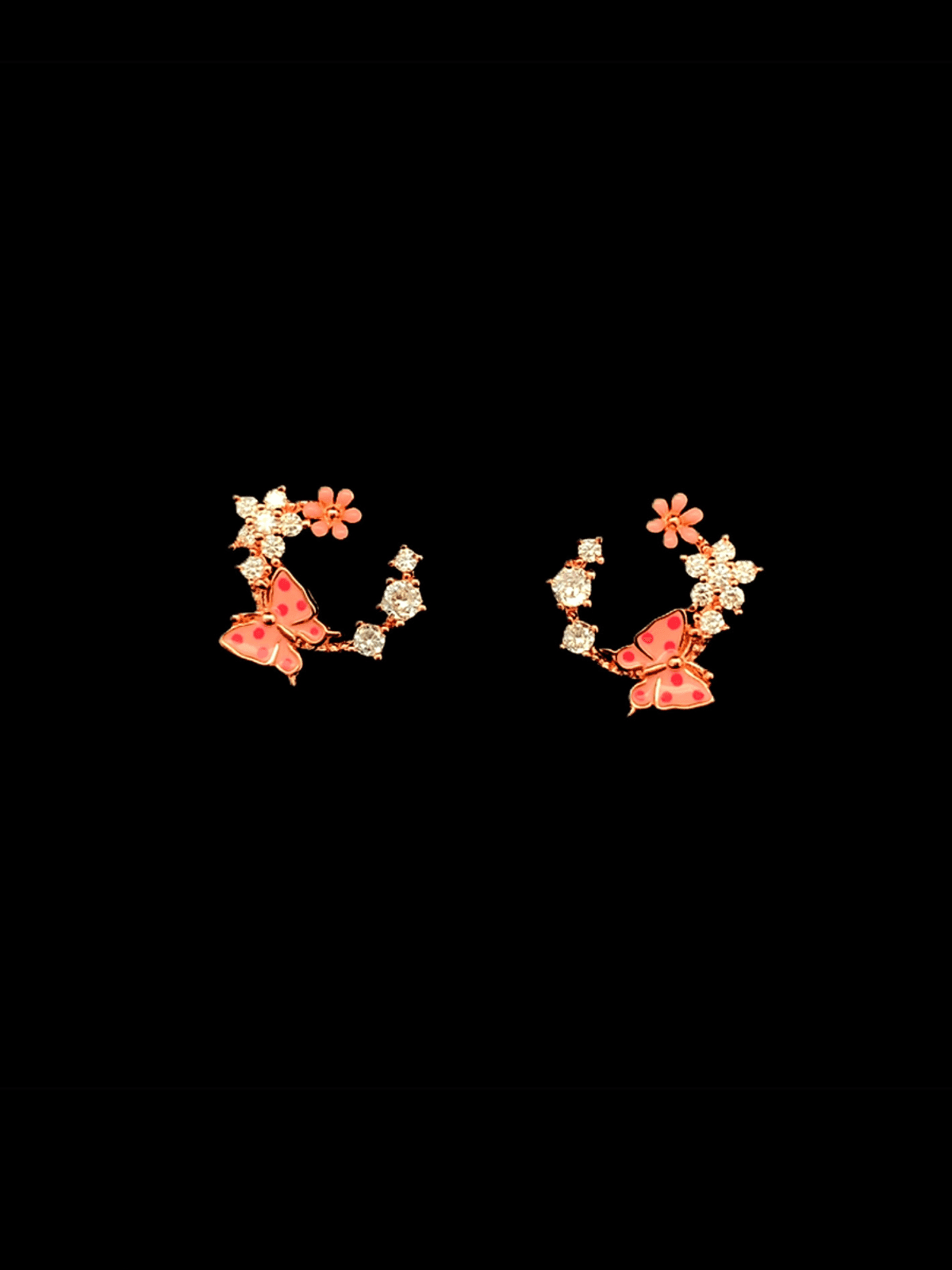 Crescent Stud Earrings