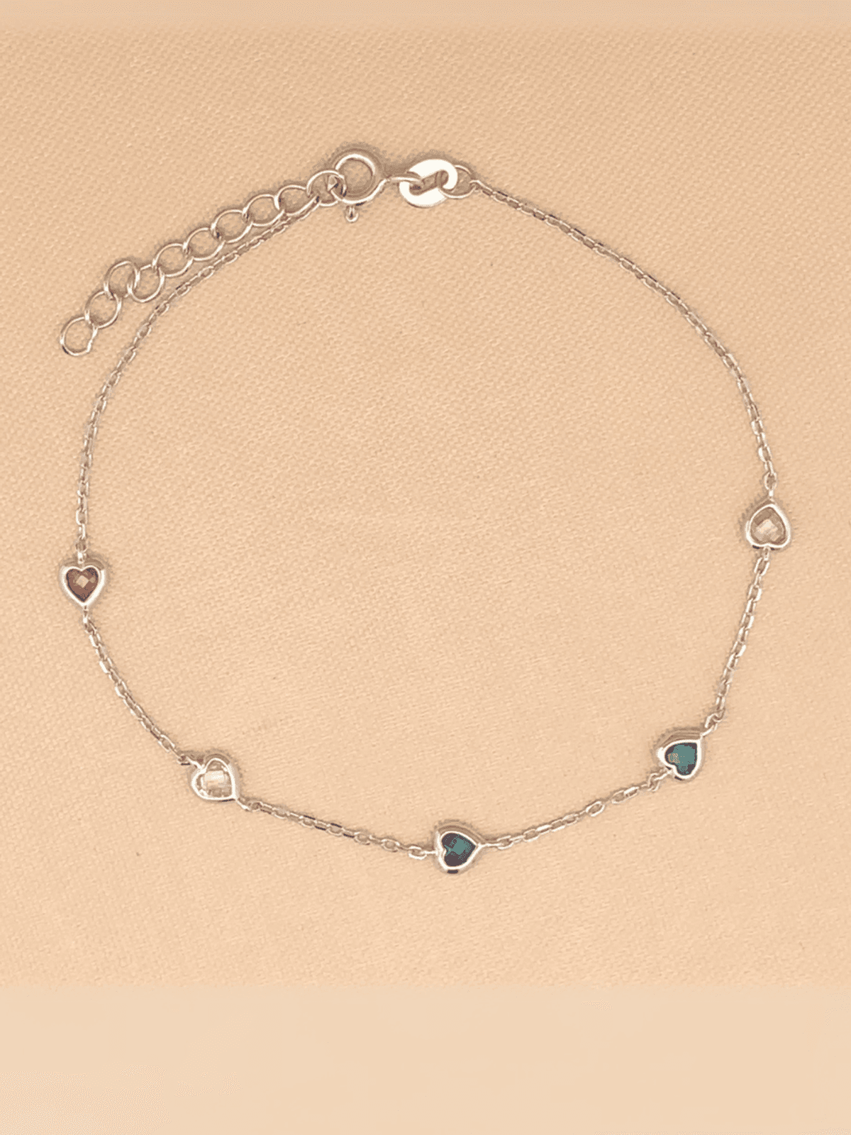 Multi Color Heart Bracelet