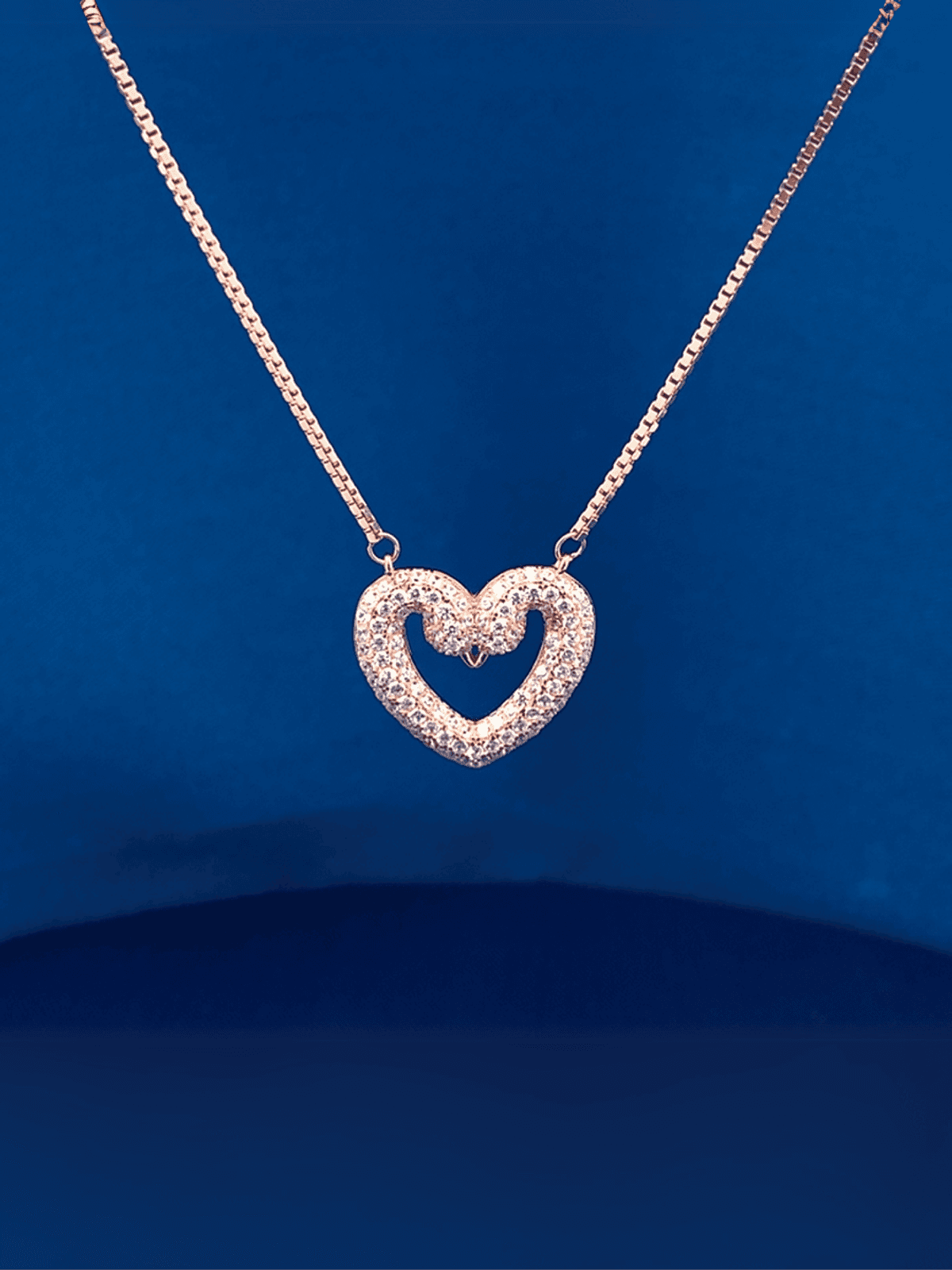 Swan Heart Pendant Chain