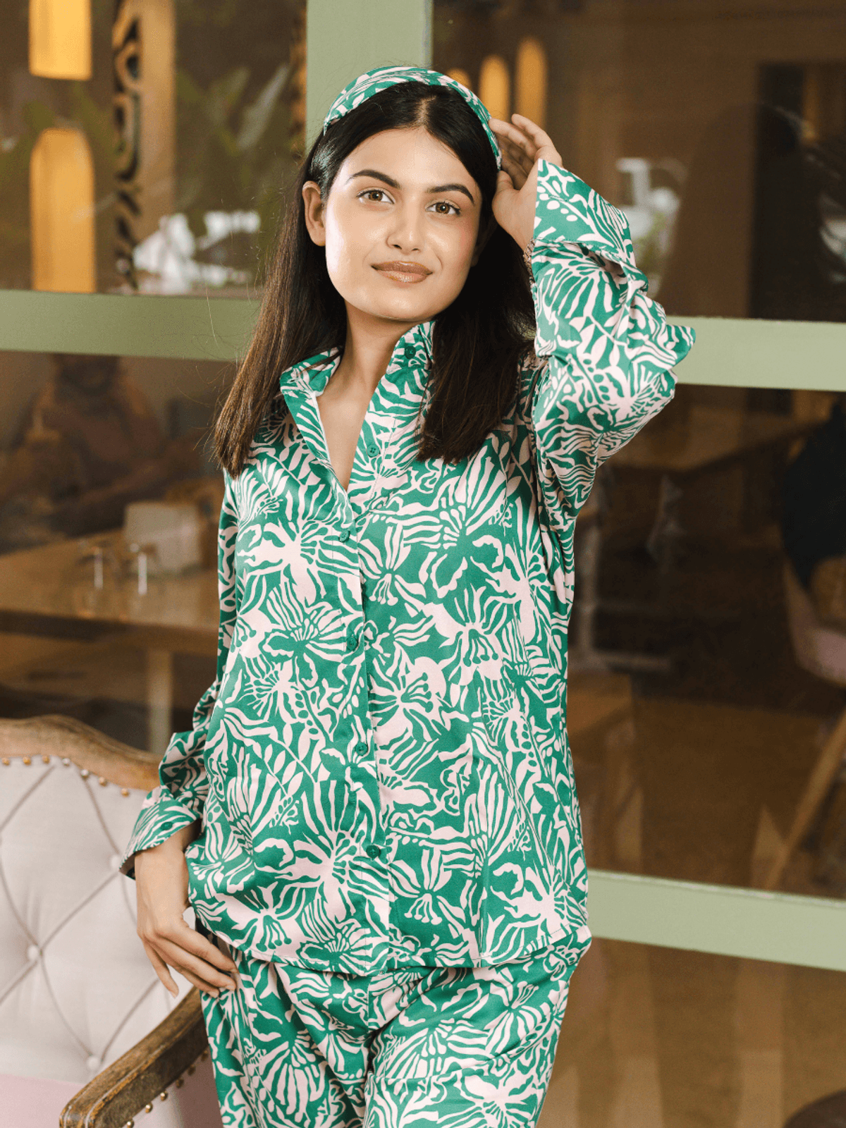 Bedgasm Sleepwear Basil Nightwear Set 