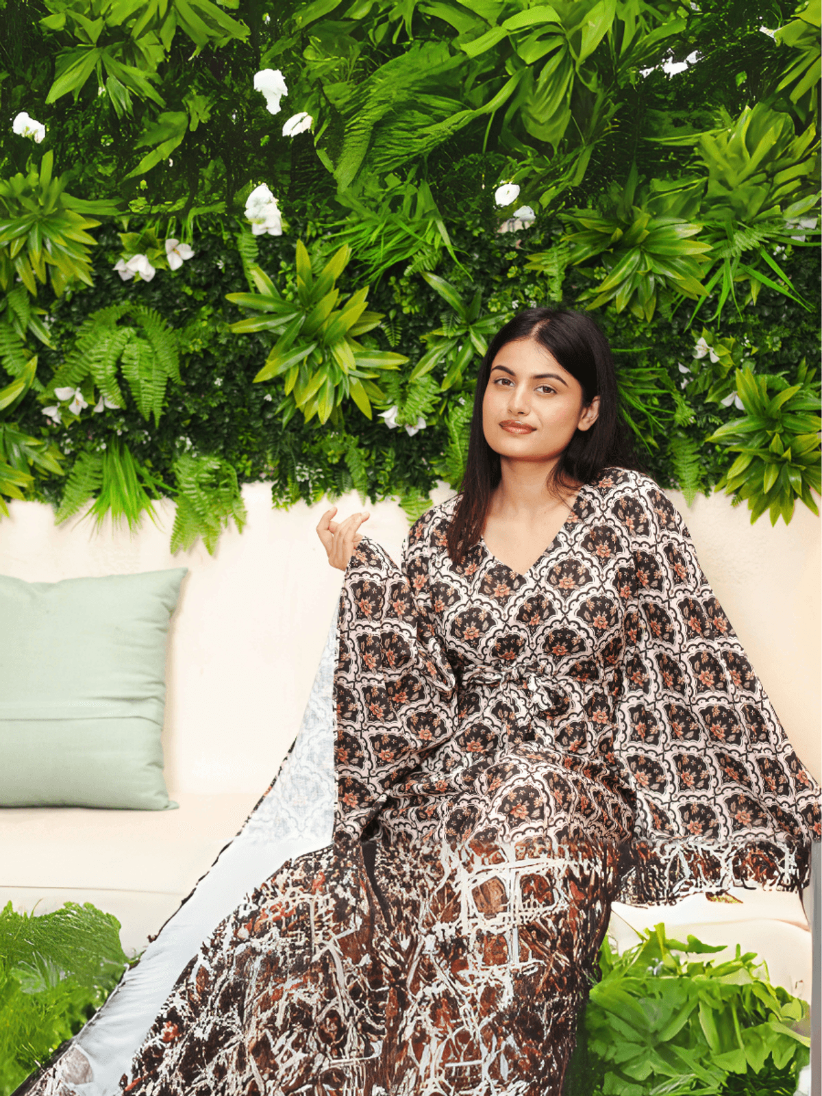 Bedgasm Sleepwear Anemone Kaftan Set 
