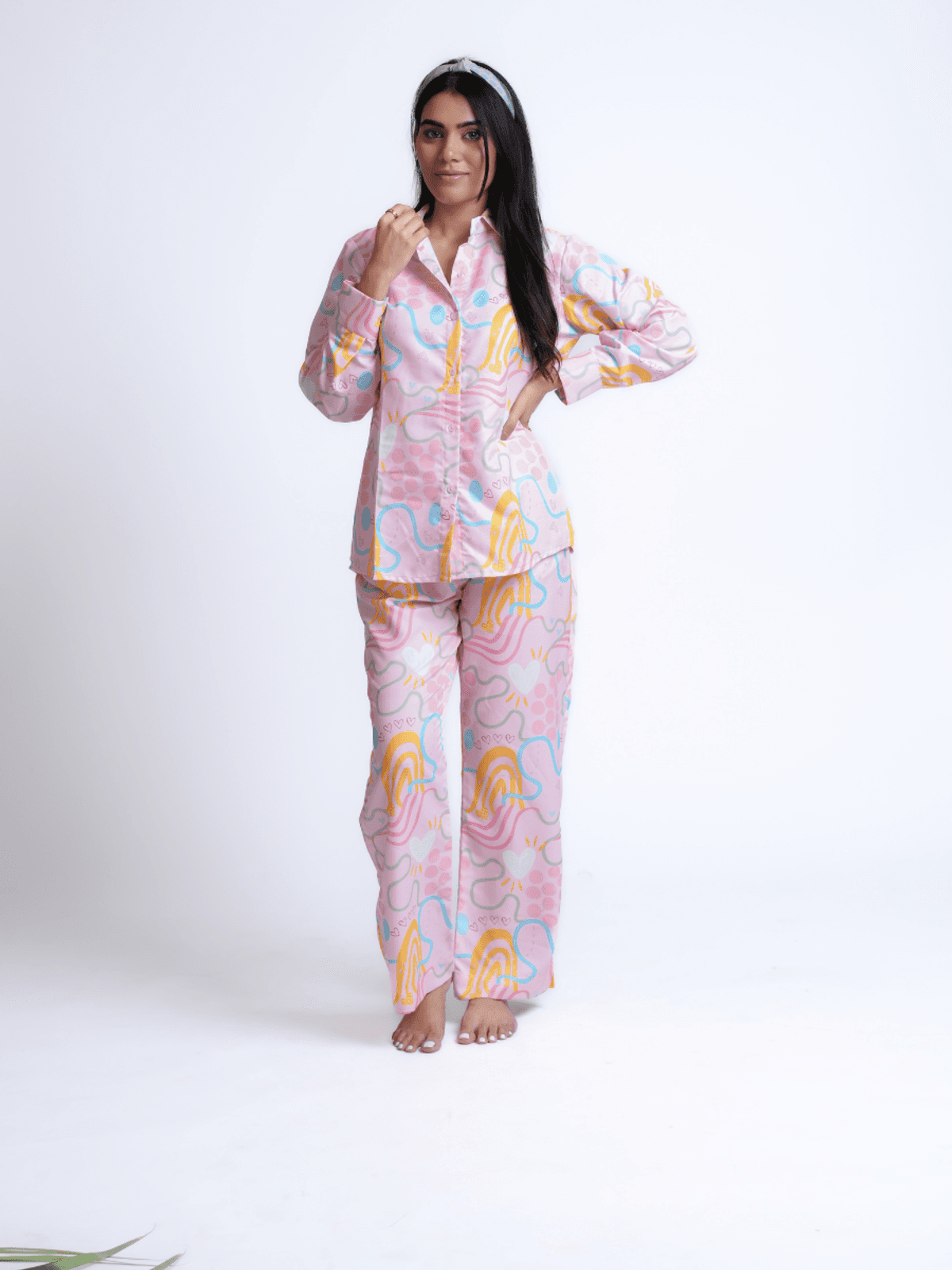 Bedgasm Sleepwear Heart and Hue Nightwear Pajamas Set