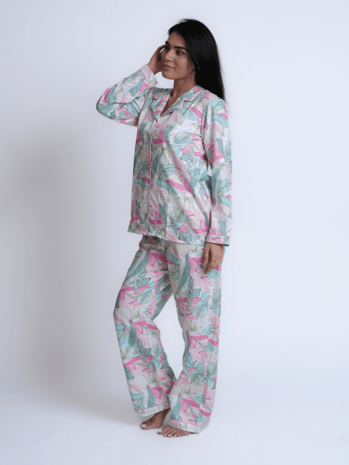 Bedgasm Sleepwear Paradise Petals Nightwear Pajamas Set