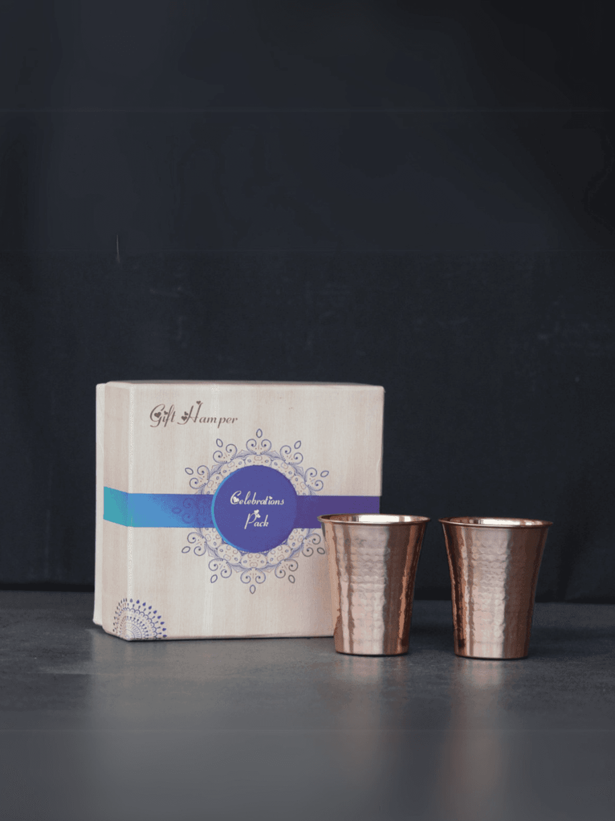 Copper Glasses with Gift Box