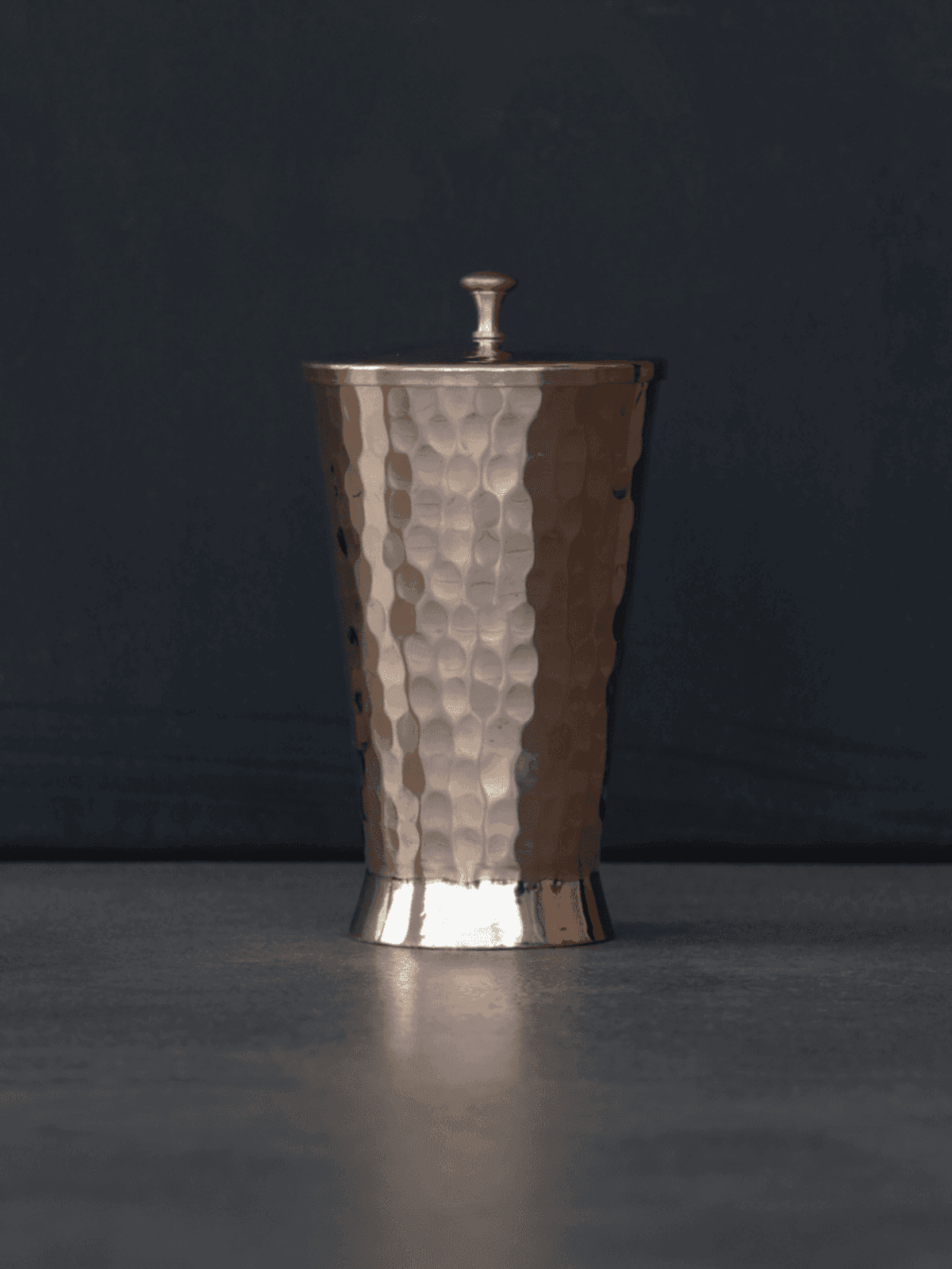 Copper Tumbler with brass lid