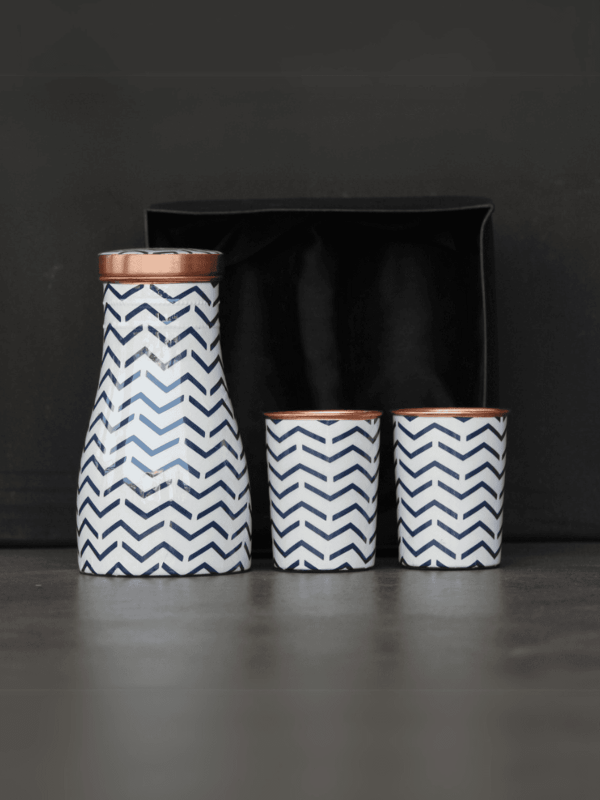Copper Flask Set with Gift box