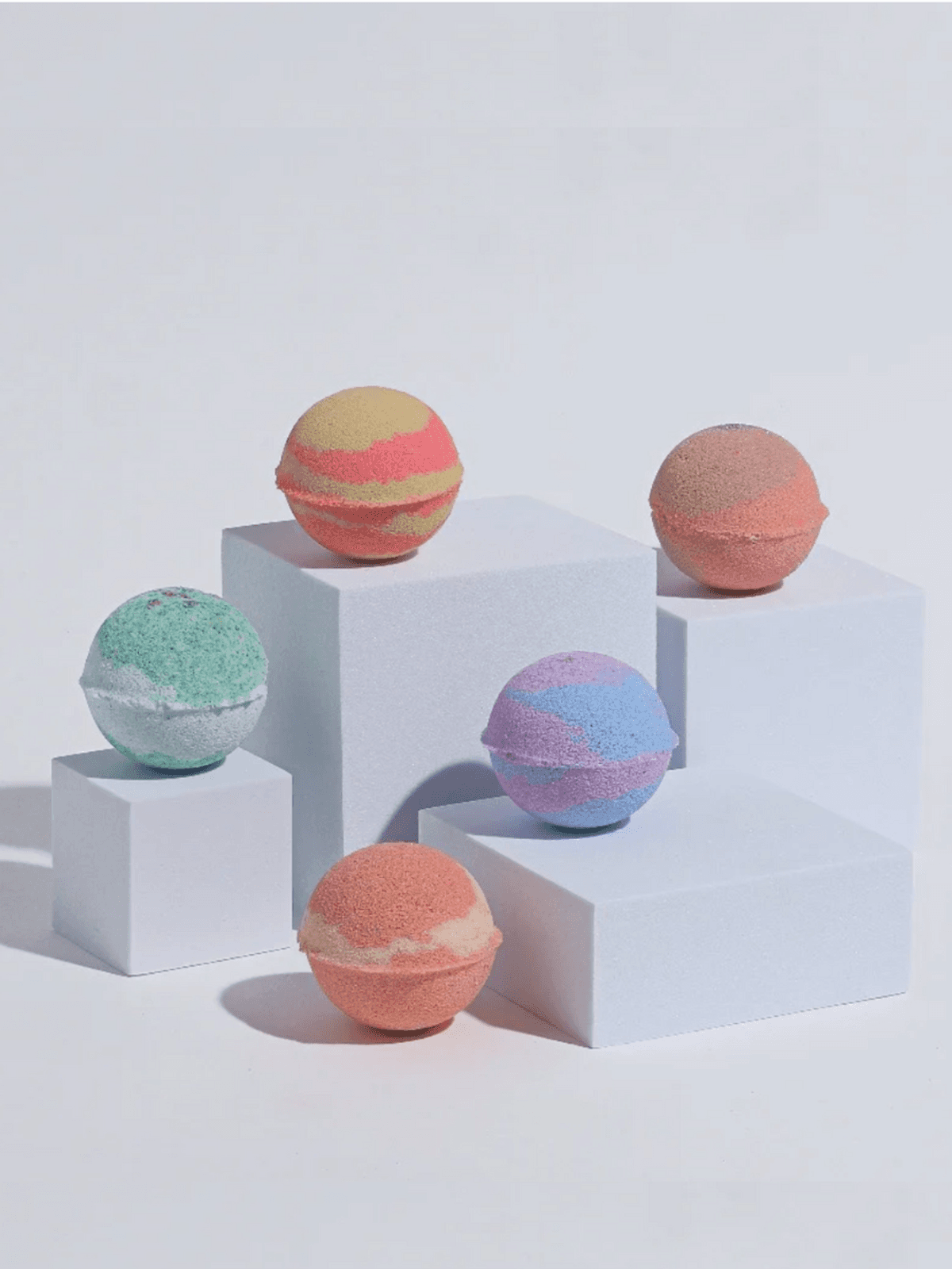 Set of 6 Assorted Pedicure Bombs - At Home Foot Spa
