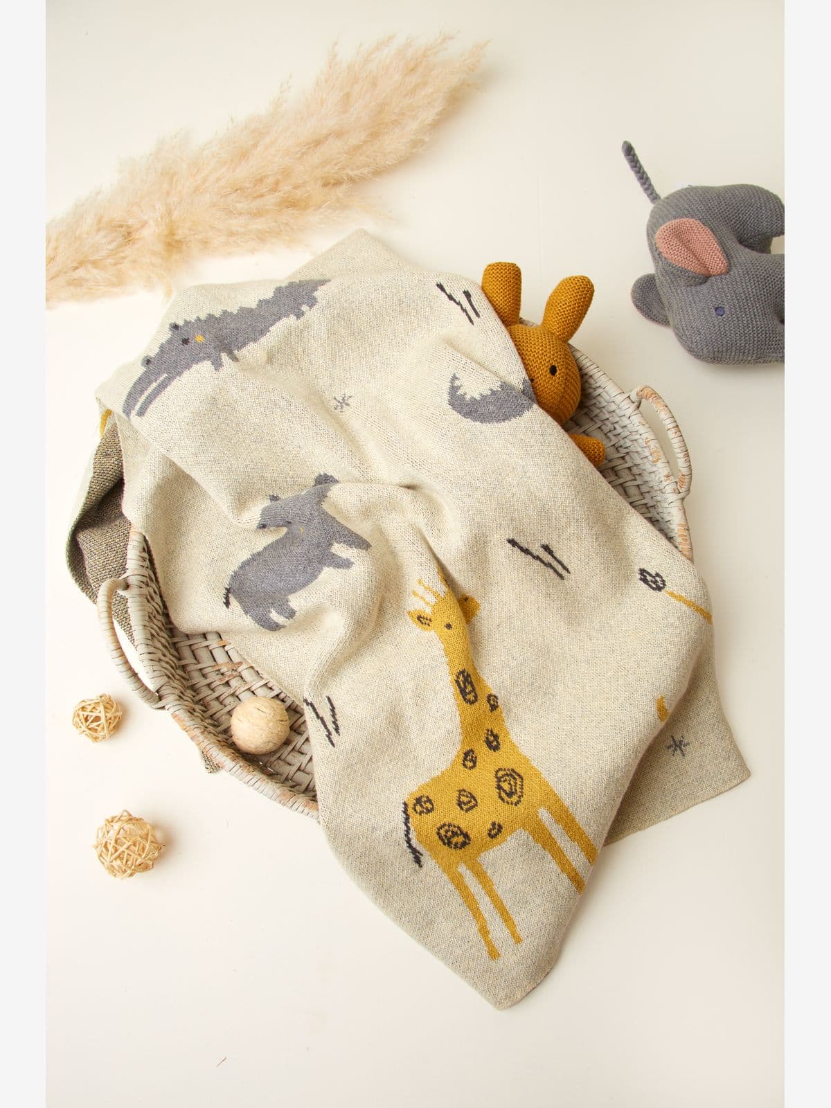 Baby Blanket with Animal Design