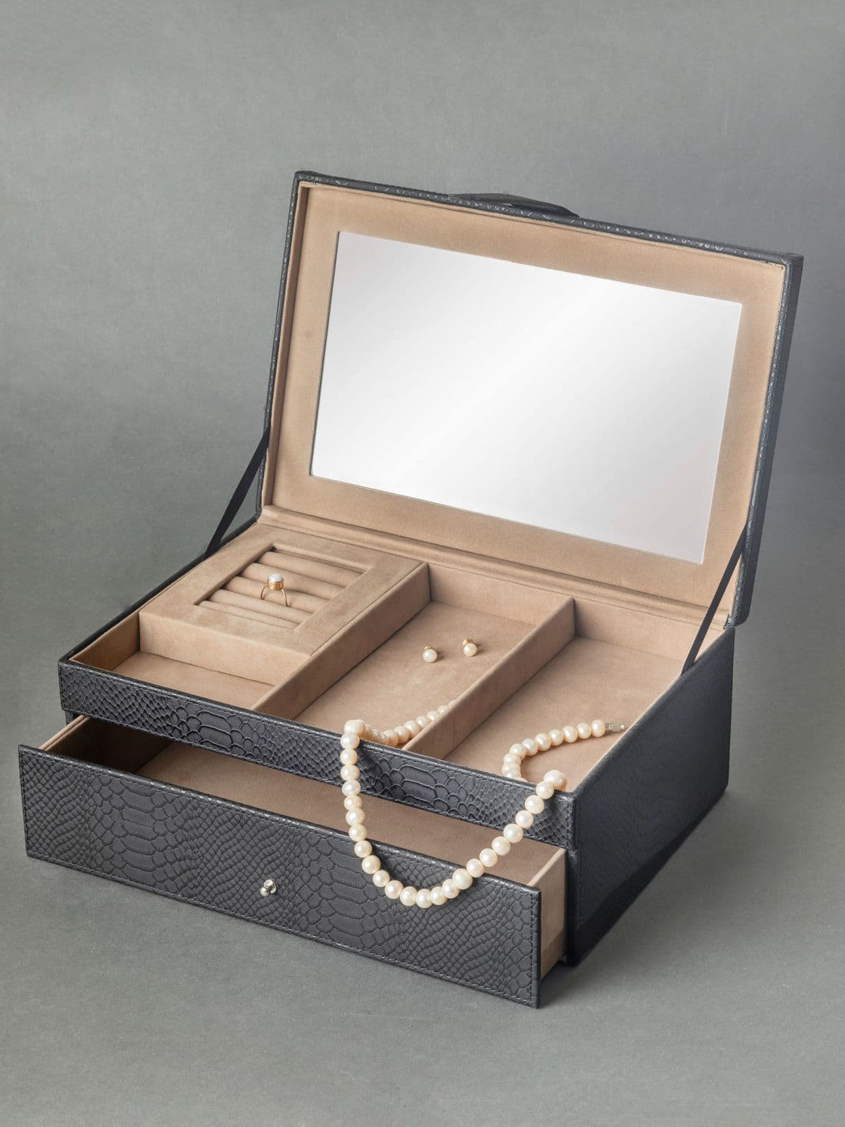 Jewellery Box Organiser - Faux Leather