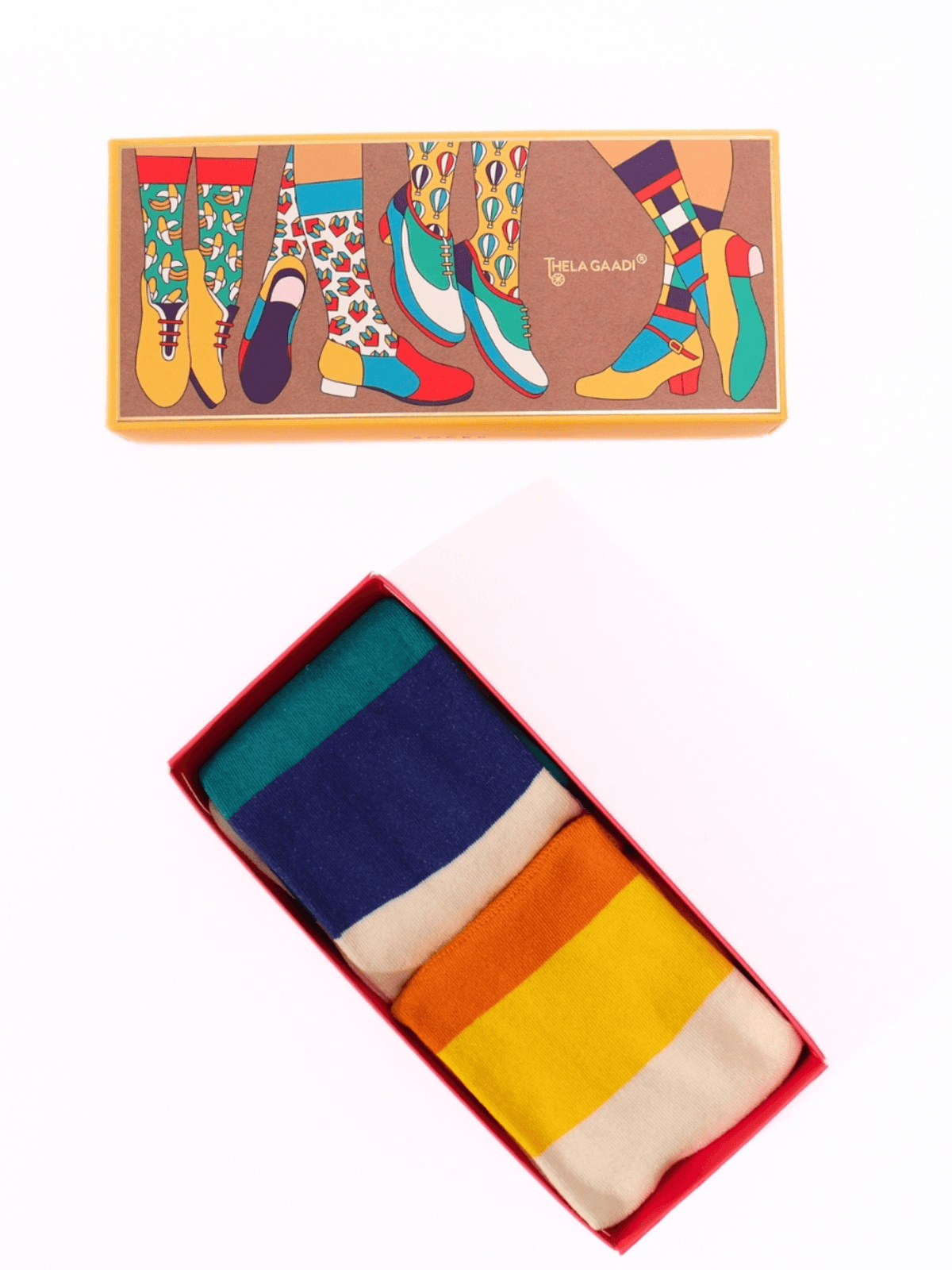 Colourful Stripes Socks (Pack of 2)