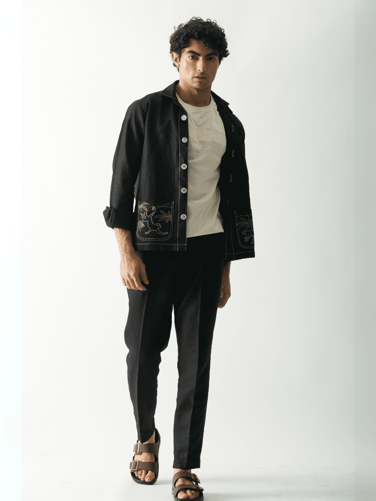 Monkey Mingle Linen Jacket