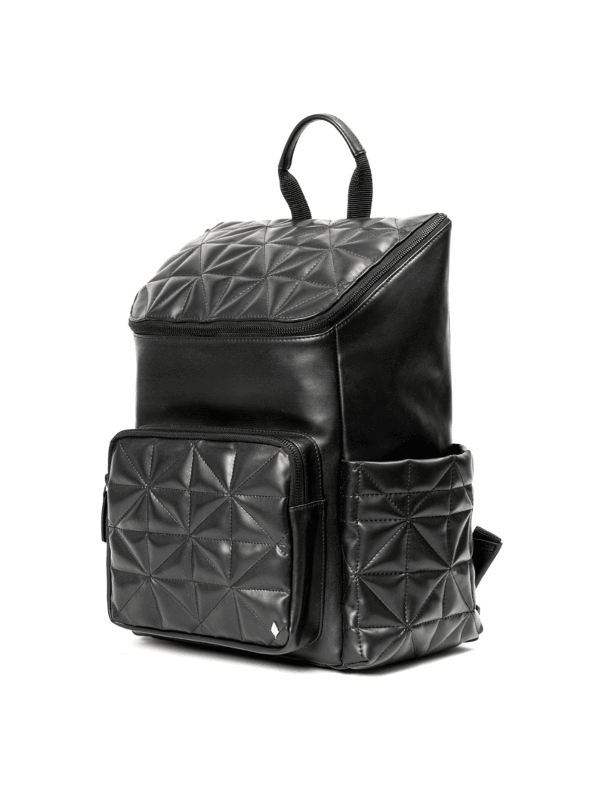 Black Noir Vegan Leather Bagpack