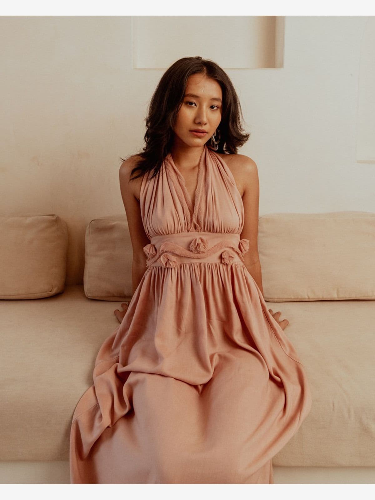 lucky dew long dress