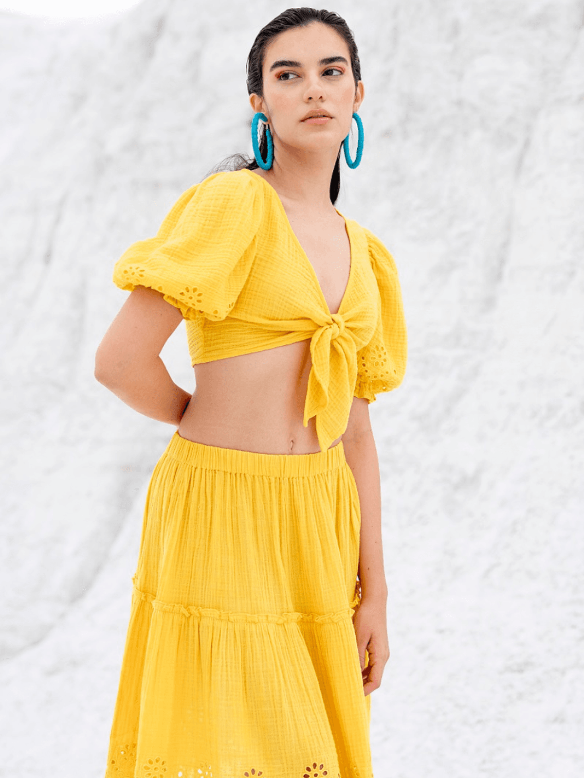 Itsy Bitsy schiffli skirt with tie top