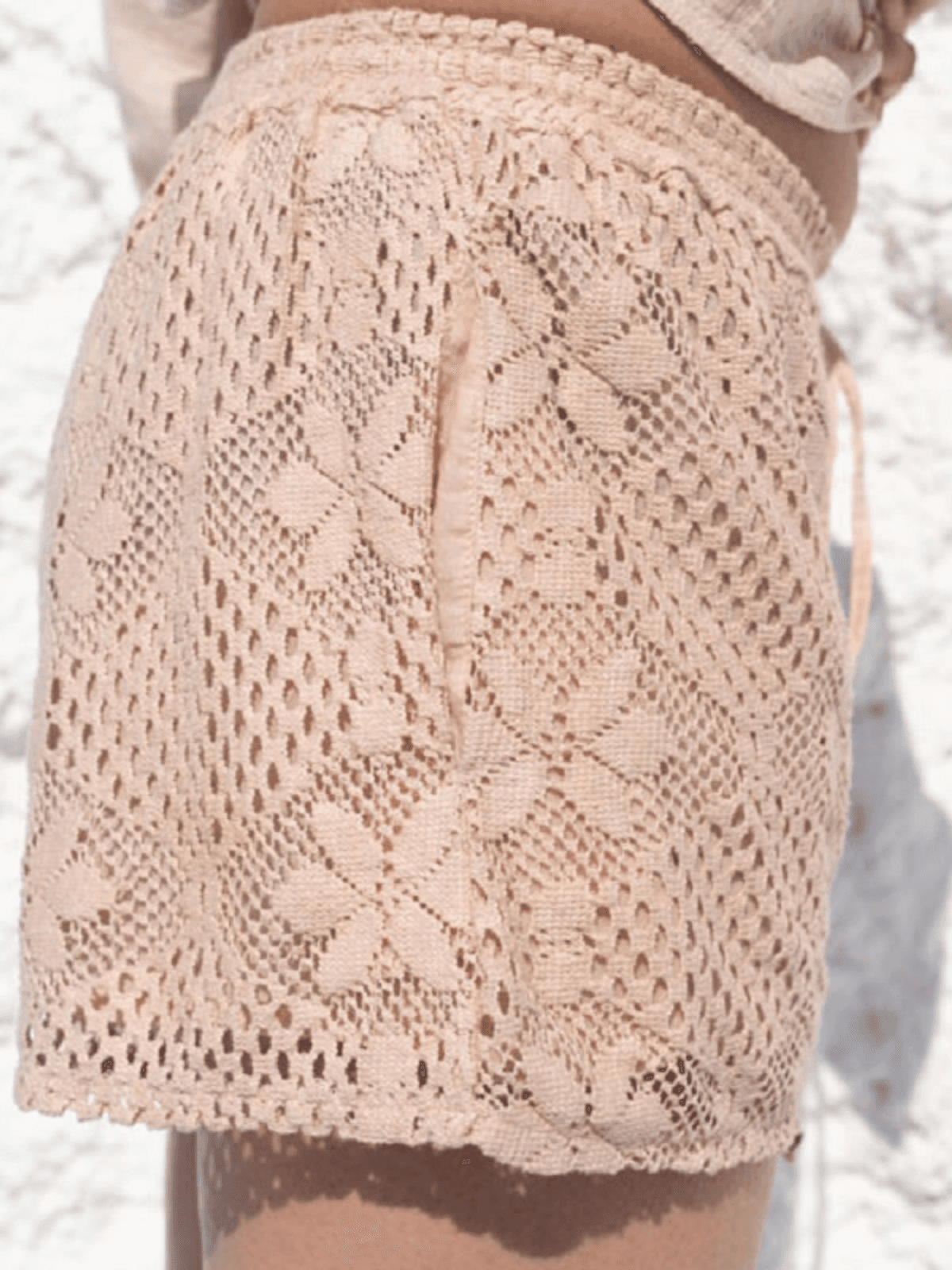 adelia cotton lace shorts