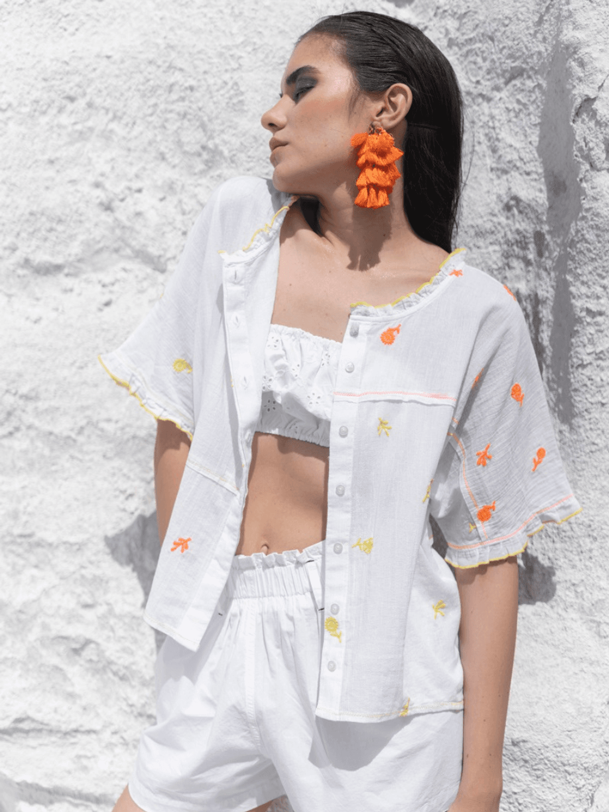 Candy Cloud Emrboidered shirt
