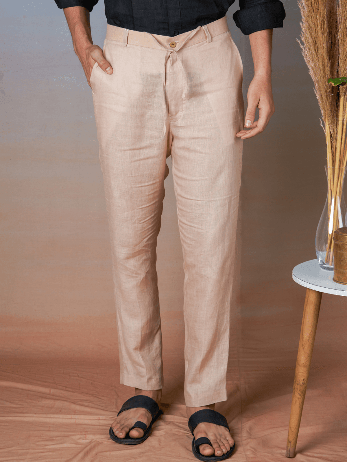 SWISS COFFEE - LINEN EASY PANT