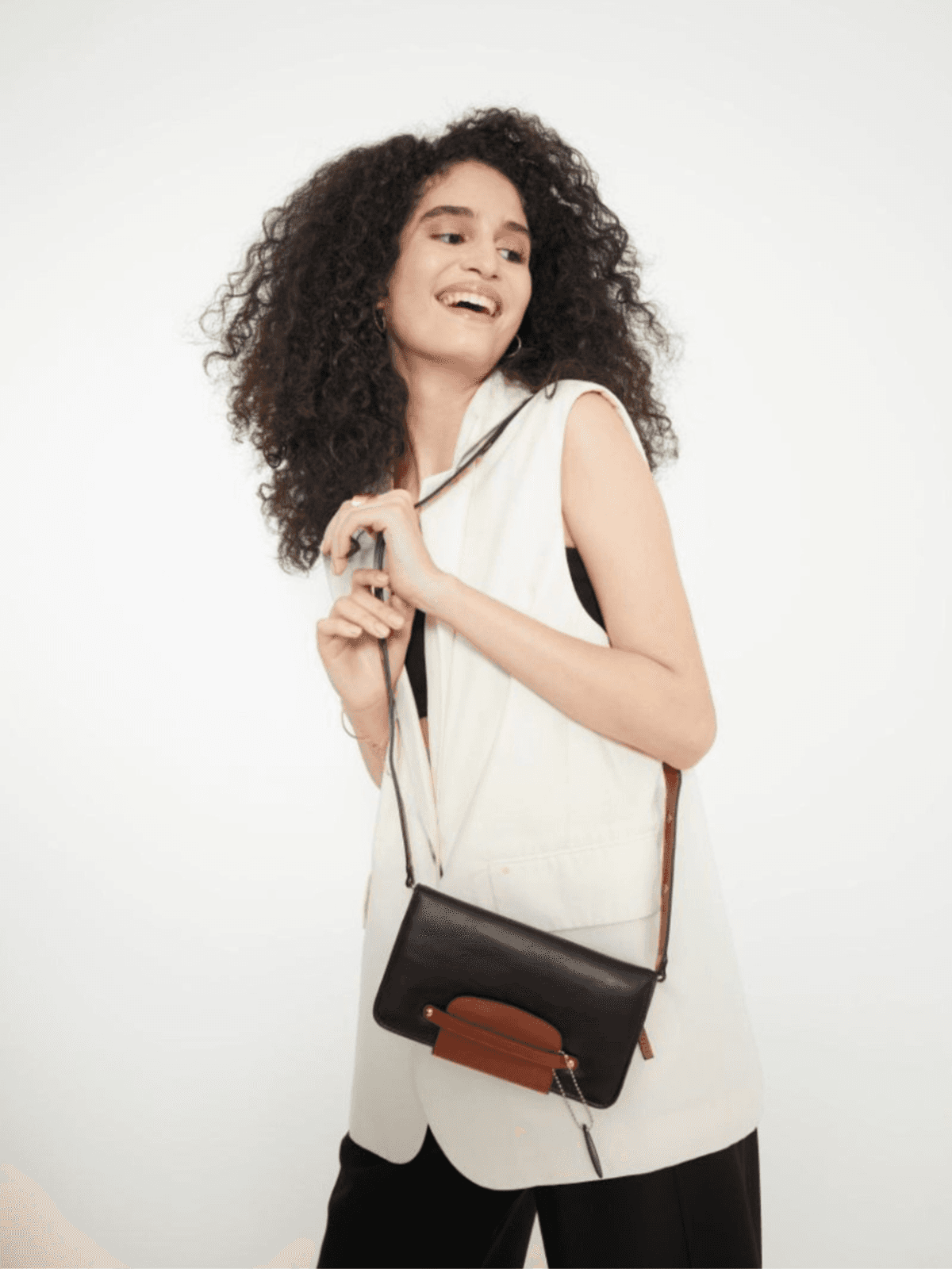 Cybele Vegan Leather Women Wallet - Black & Gingerbread 