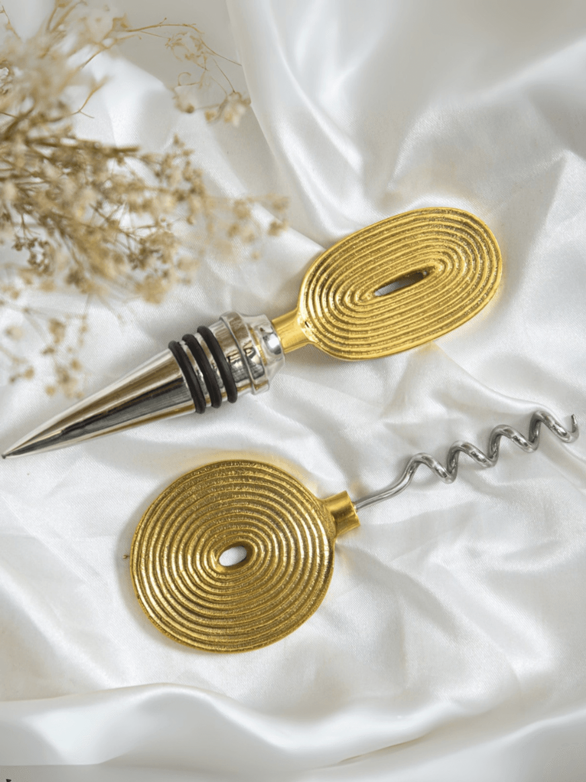 Wine and Cheese Gift Hamper | Brass Cheese Knives & Wine Accessories | Luxury Handmade Gifting