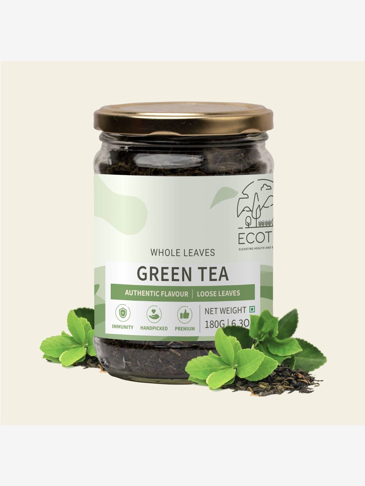 Ecotyl Green Tea Leaves From Darjeeling | Handpicked | 180g