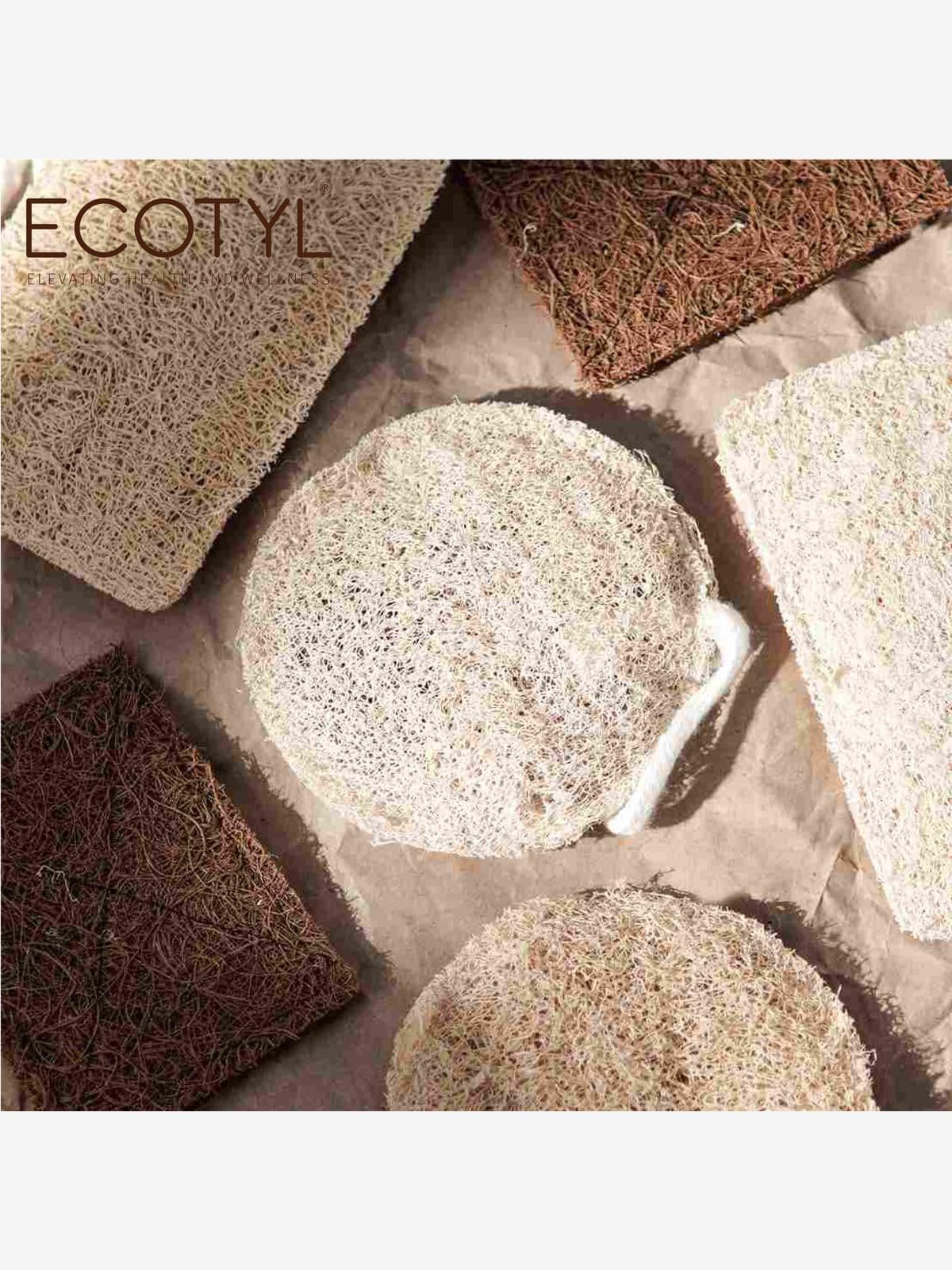 Ecotyl Body Loofah | For Gentle Exfoliation | Natural Loofah | Set of 2 