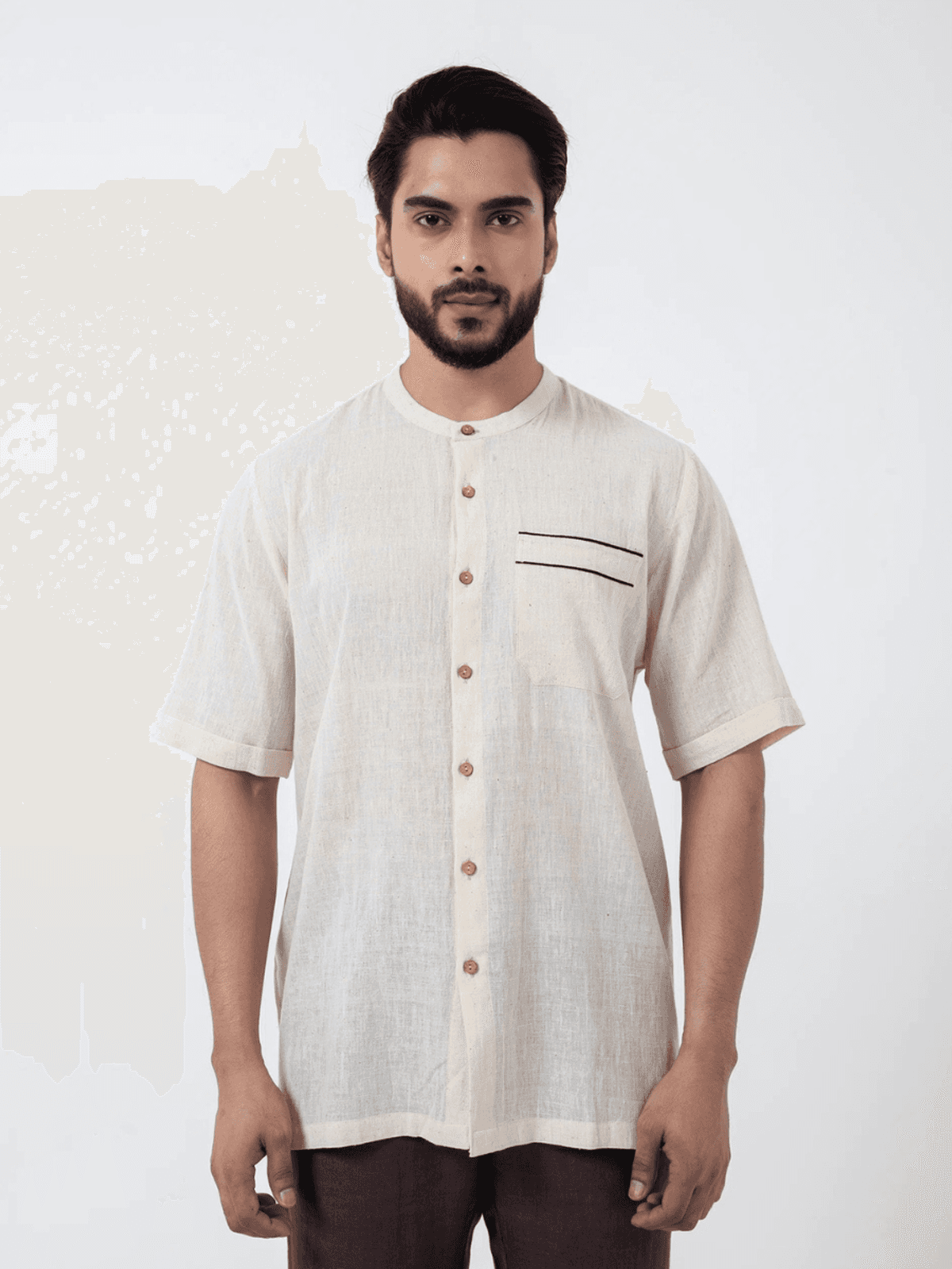 Inkriti Kala Cotton Off-white Everyday Shirt