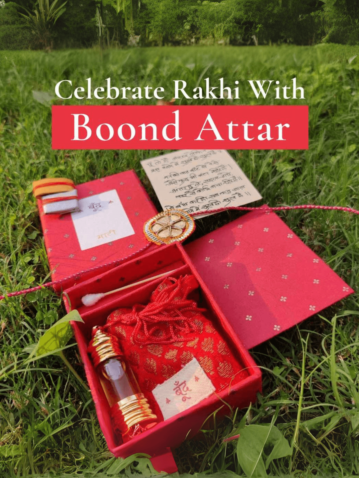 Boond Fragrances Rakhi Gift Box with Maati (Petrichor)3ml
