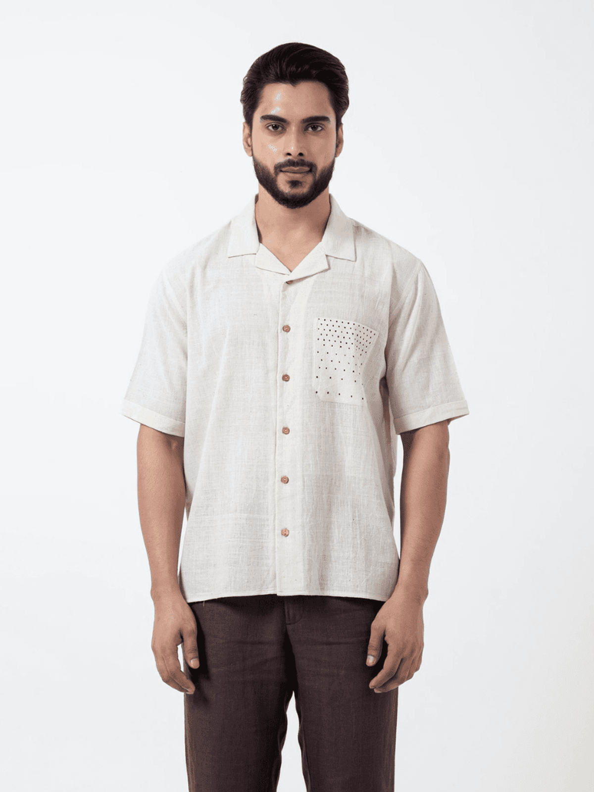Inkriti Tangaliya Weave Classic Pocket Holiday Formal Shirt