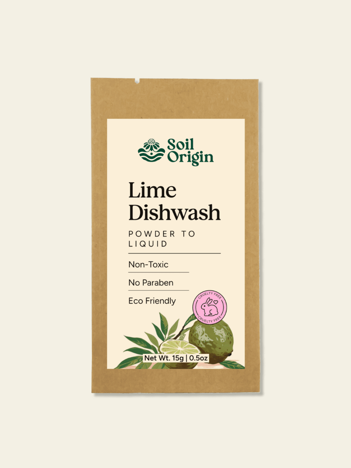 Powder to Liquid Dishwash | Lime Fragnace | Toxic-Free| Deep Cleaning (Makes 250 Ml)