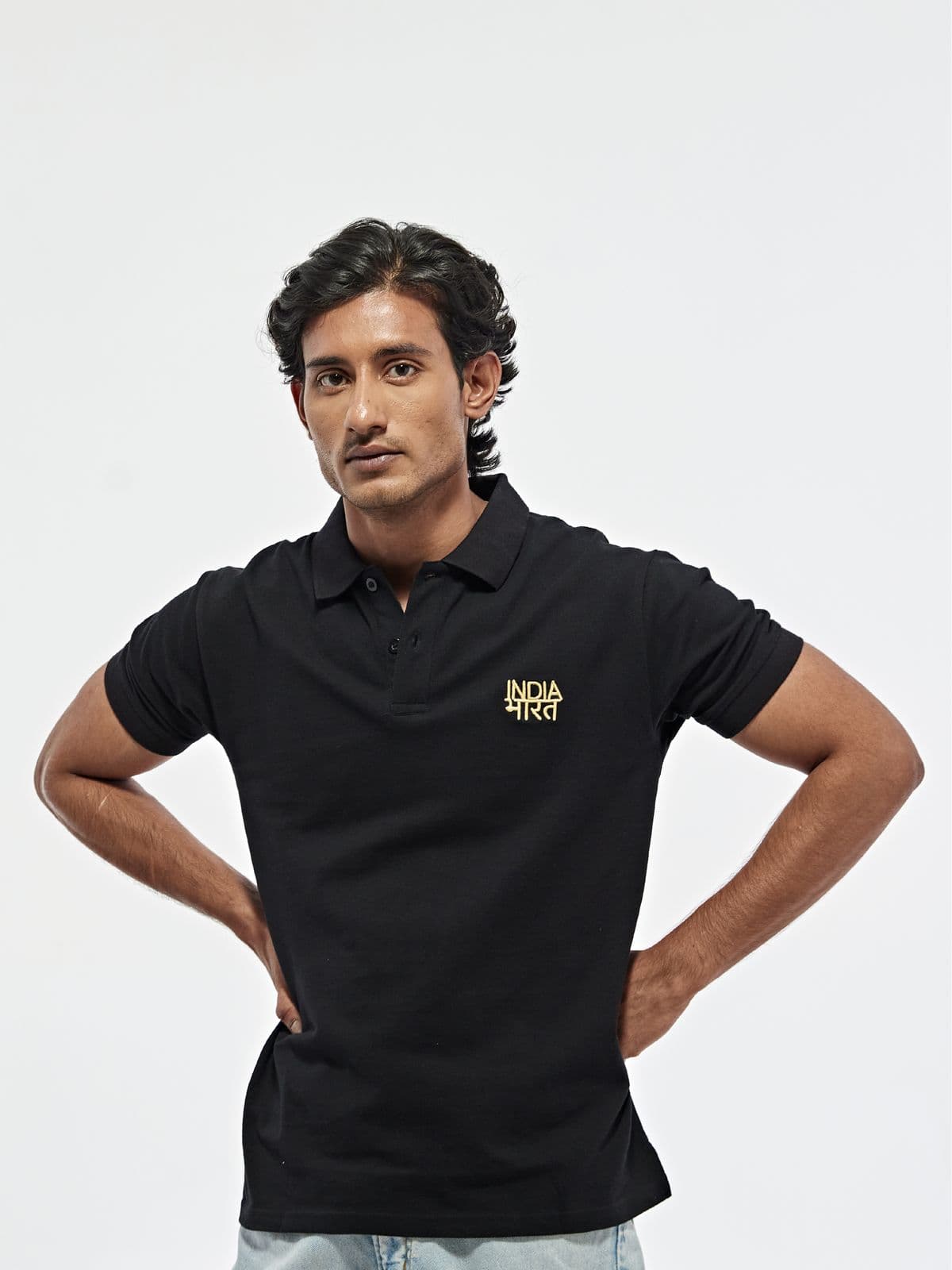 Bharat India Black Polo