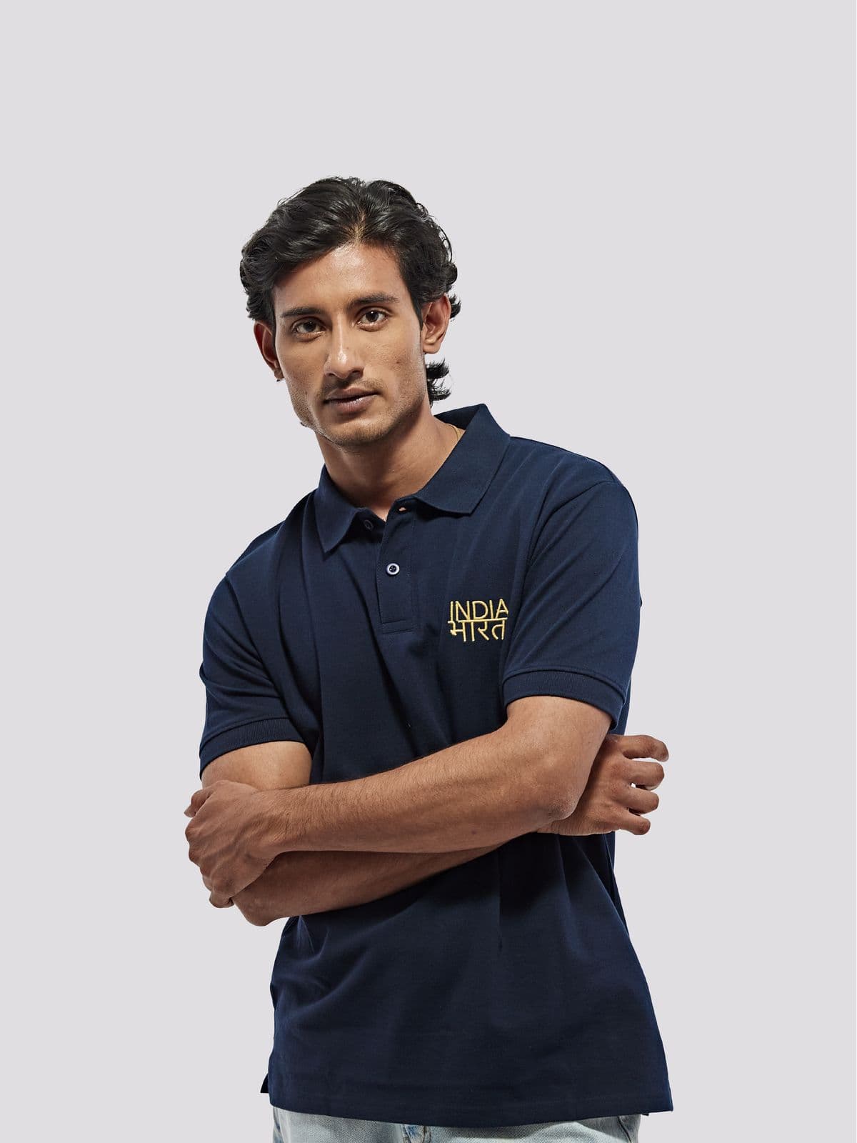 Bharat India Navy Polo