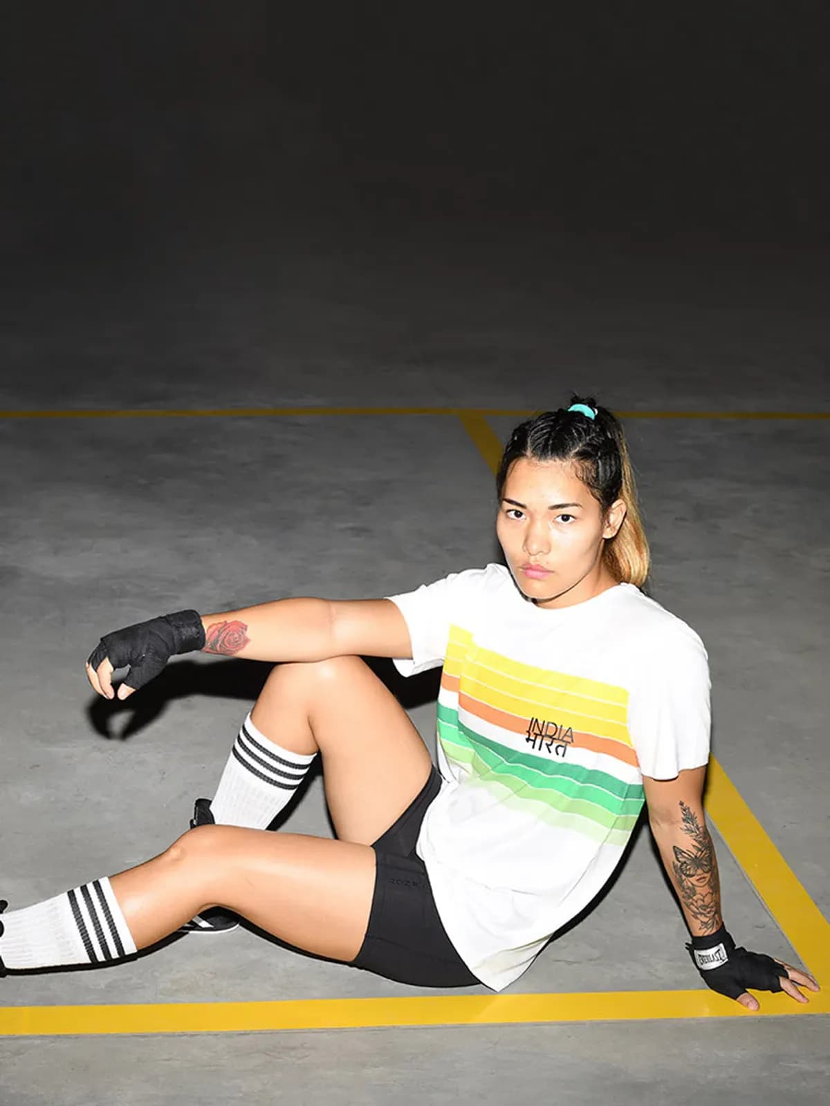 Bharat India Striped T-Shirt