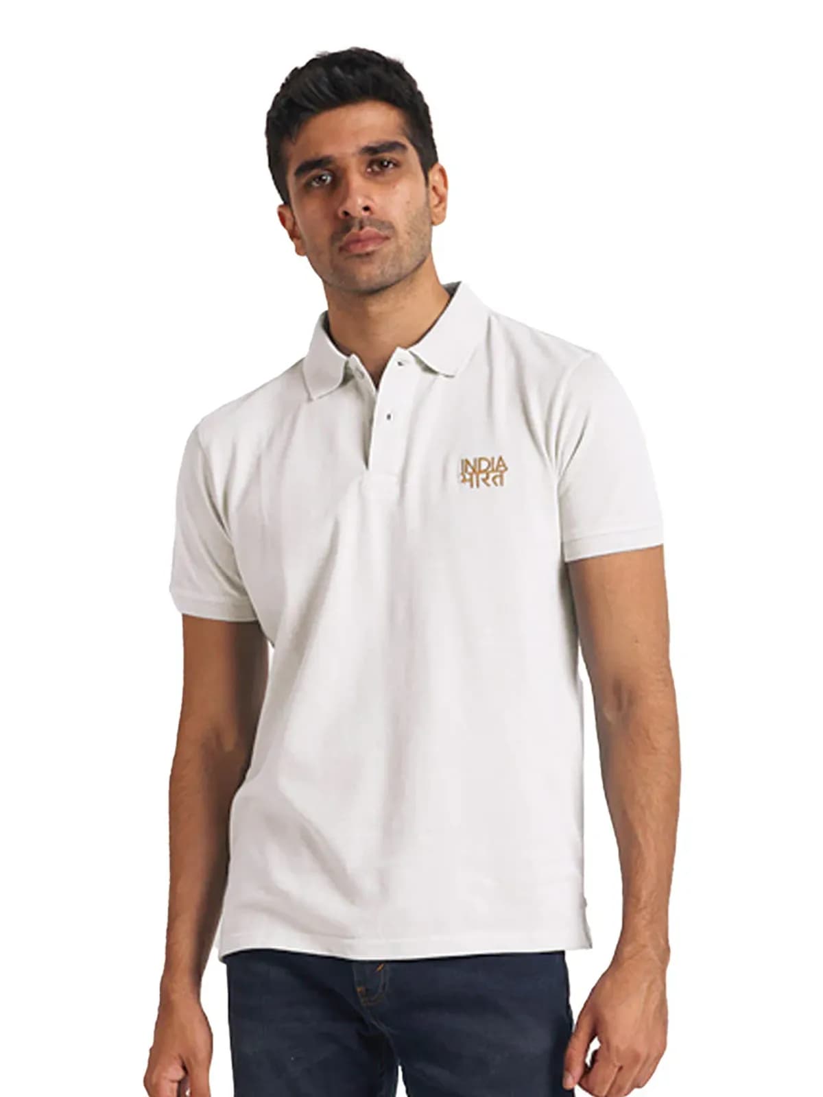 Bharat India White Polo