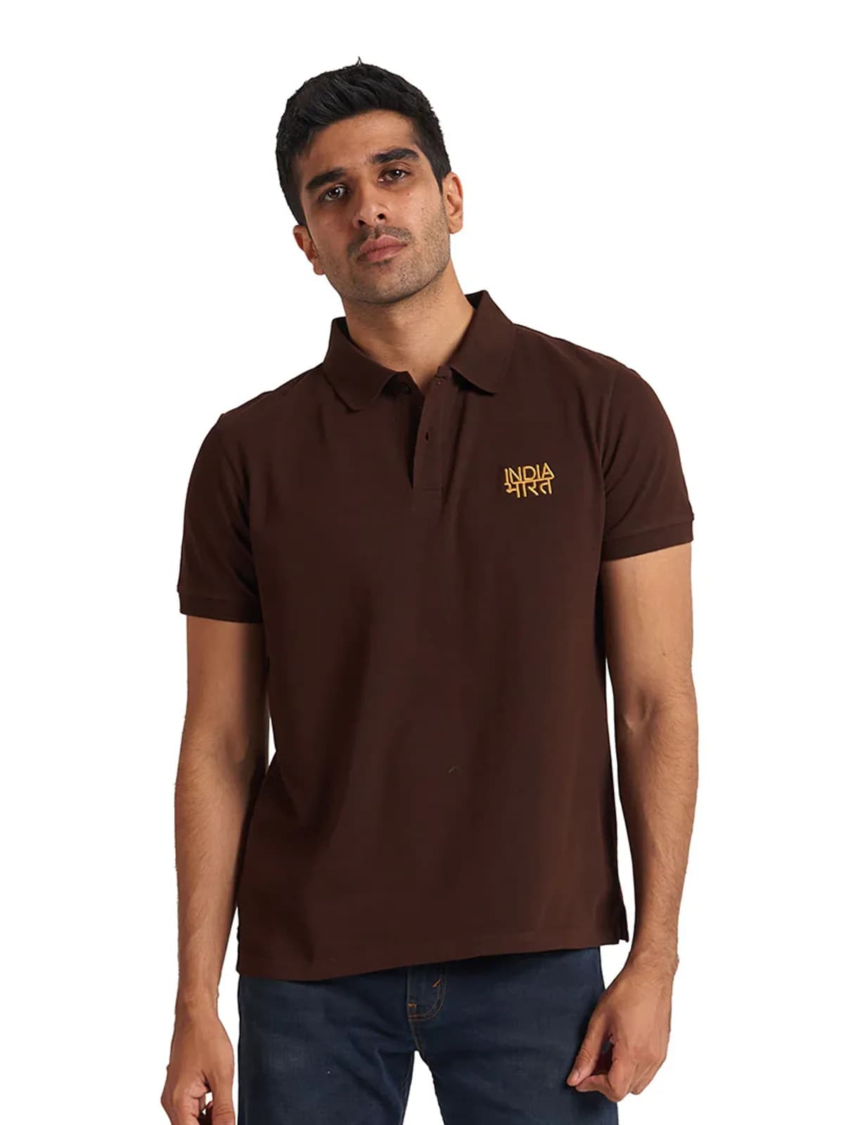 Bharat India Brown Polo