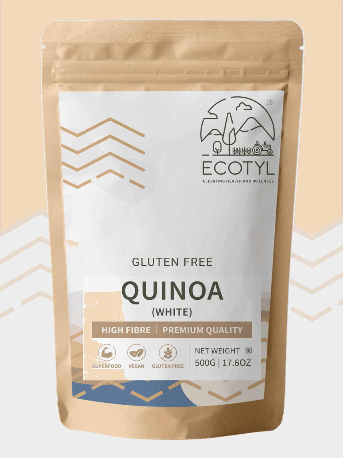 Ecotyl Quinoa (White) | Gluten Free | High Protein | 500g