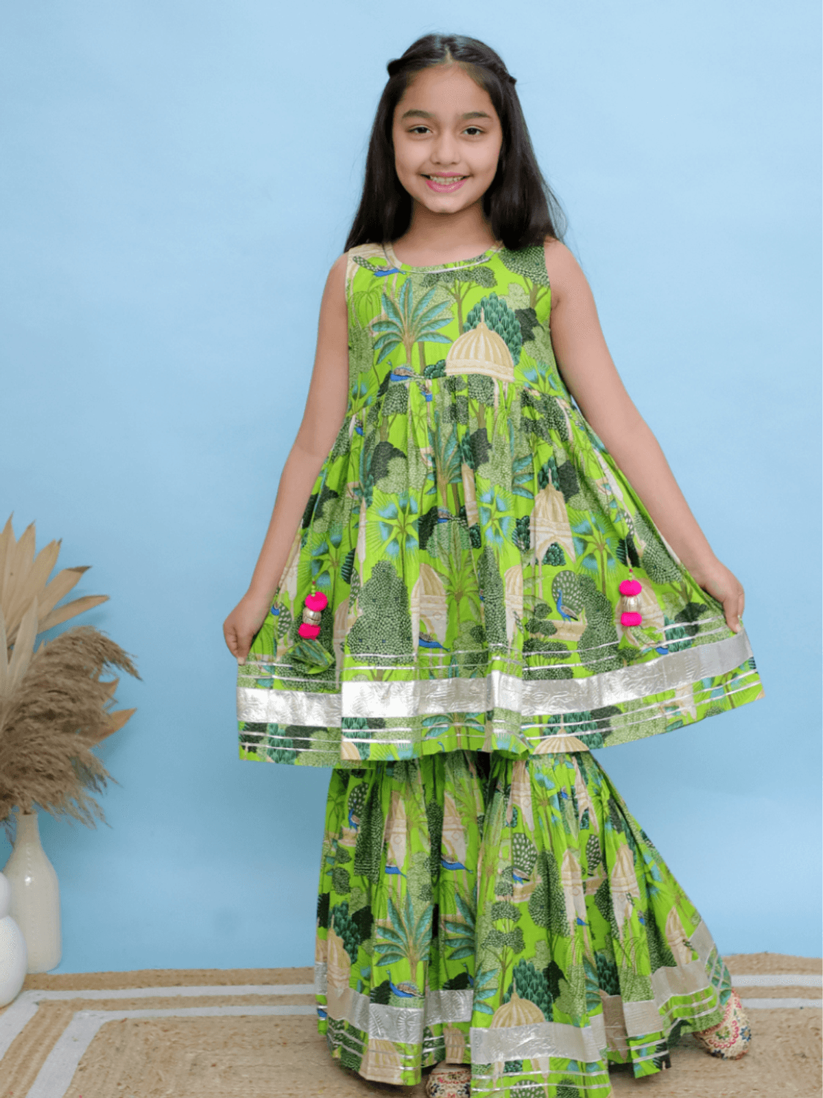 Jungle Mirage Sharara Set