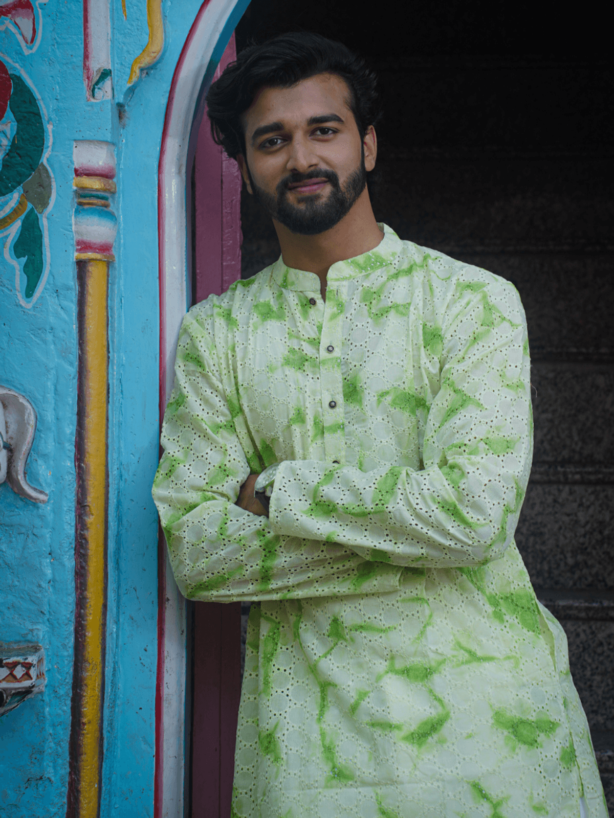 Mint Blossom Kurta Set