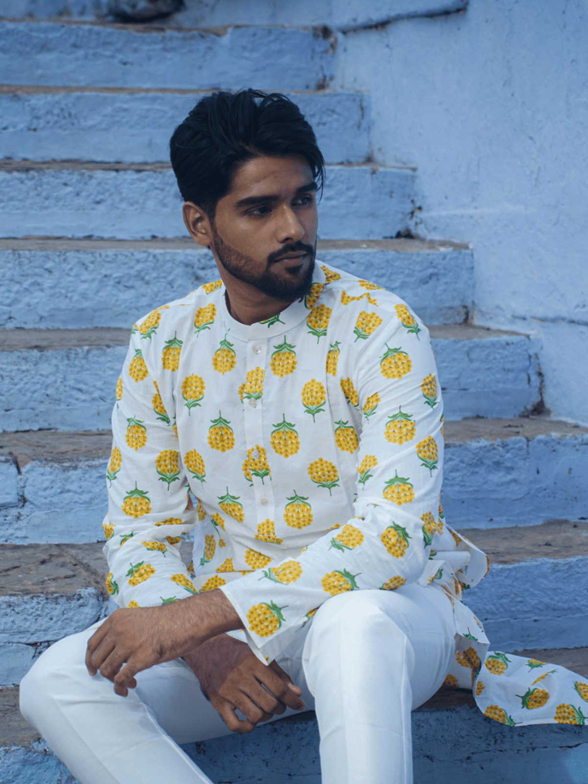 Ivory Bloom Kurta Set