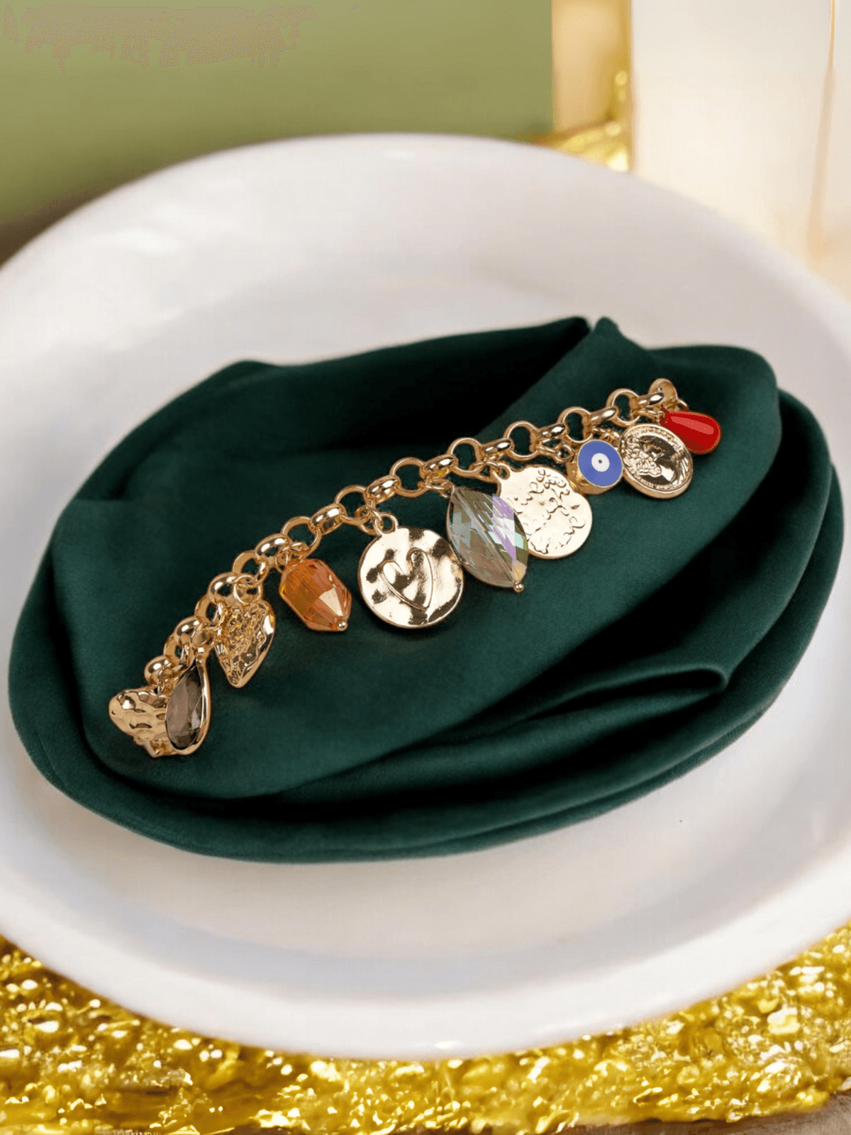 Nazar Bohemian Evil Eye Charm Bracelet