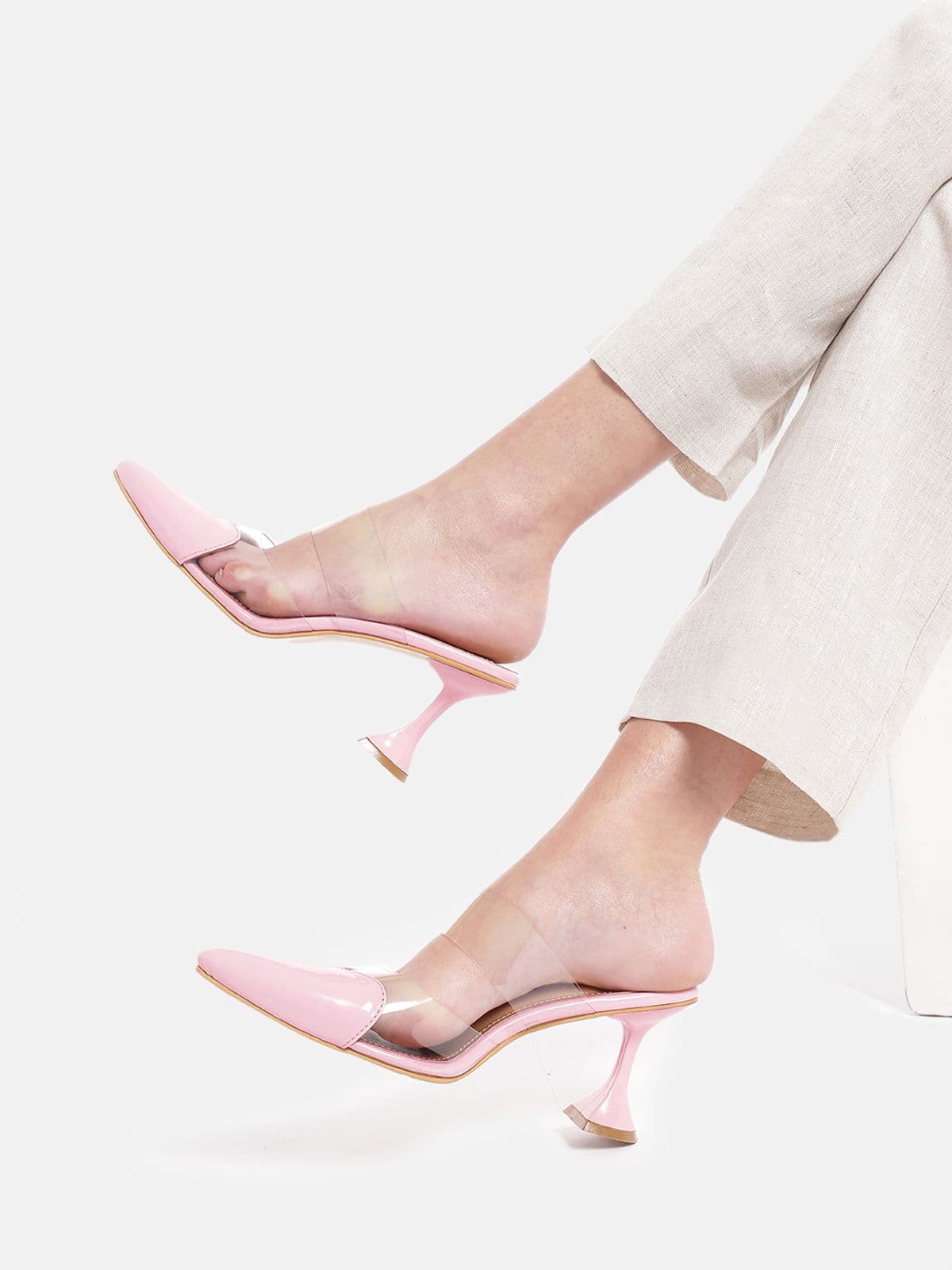 AMOR PINK - HEART TOED HEELS