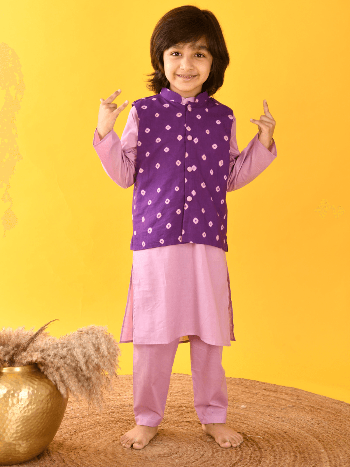 BANDHINI NEHRU JACKET SET