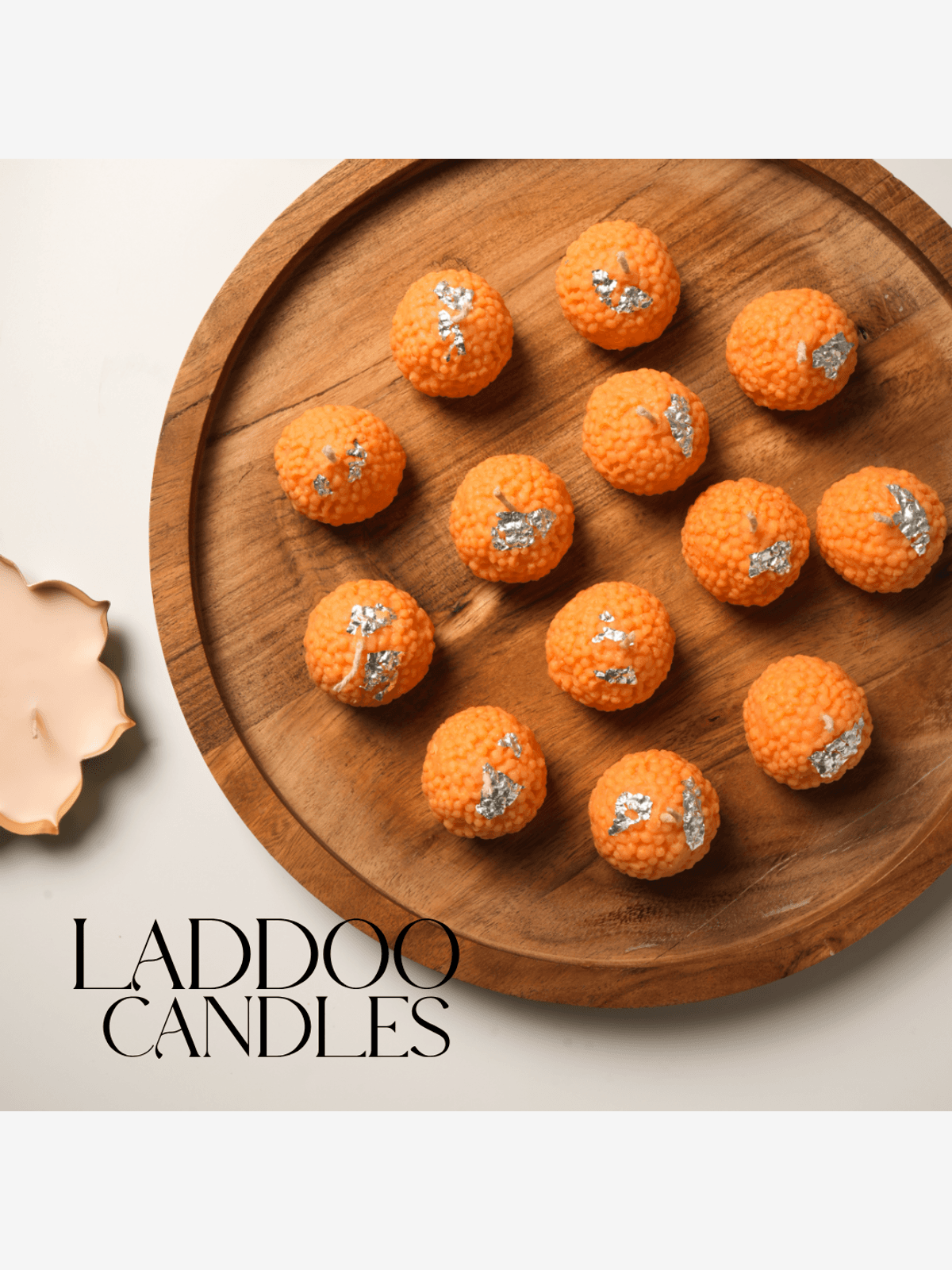 Laddoo Soy Wax Scented Candles | Festive Diwali Gift | Handmade Candles